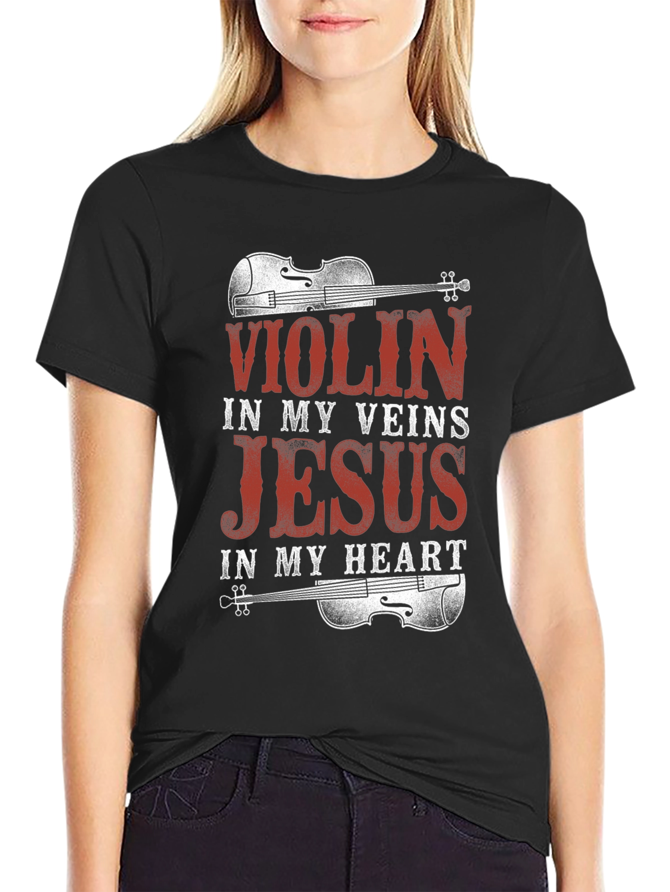 Black Violin Jesus Graphic Tee view 2