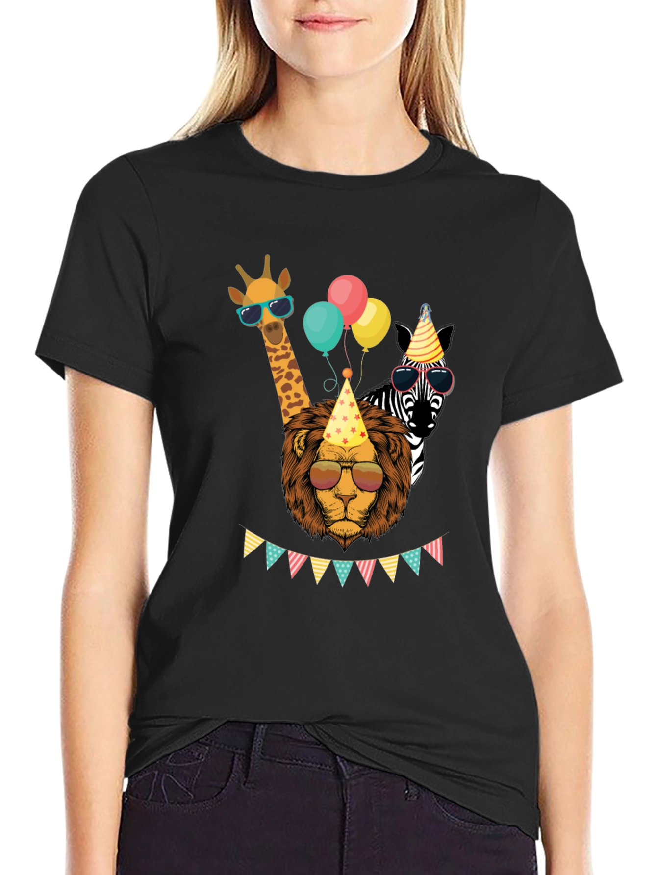 Black Party Animals T-Shirt view 2
