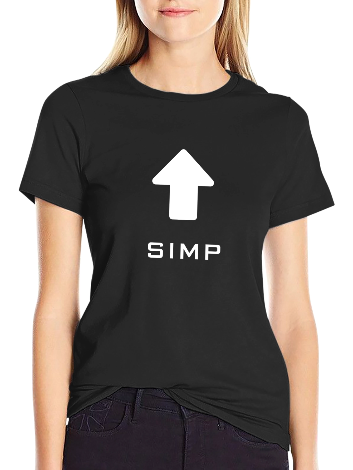 Black Novelty SIMP T-Shirt view 2