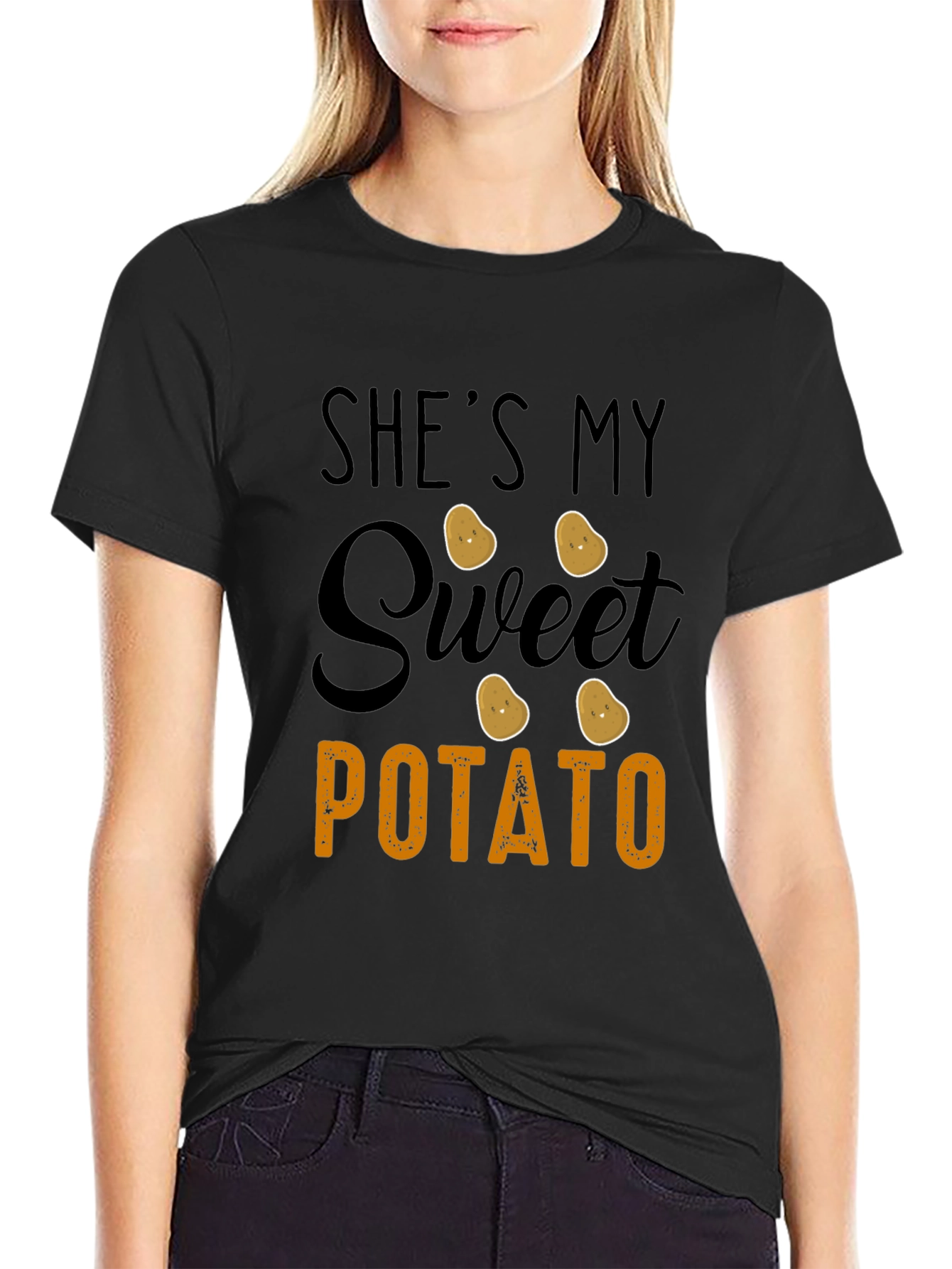 Black She's My Sweet Potato Graphic Tee view 2