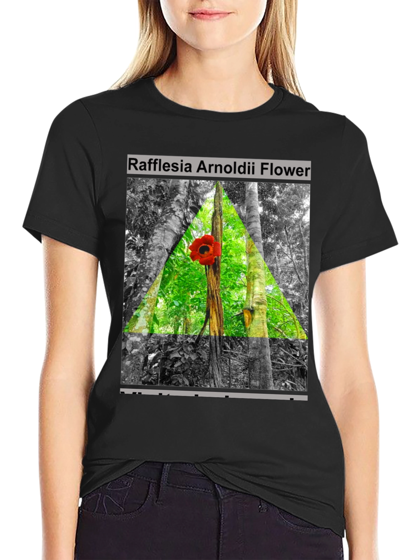 Black Rafflesia Arnoldii Flower T-Shirt view 2