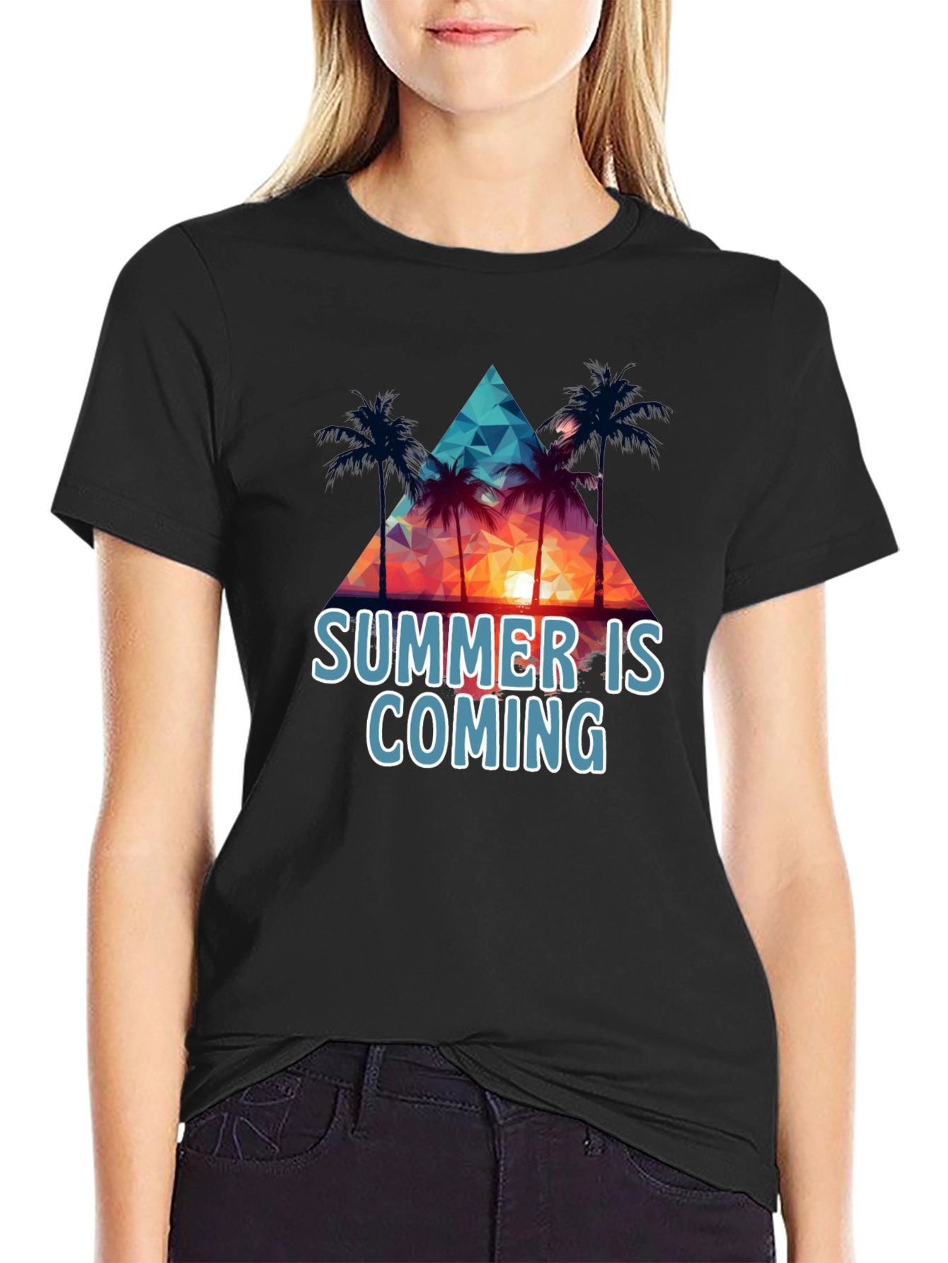 Black Summer Is Coming Black T-Shirt view 2