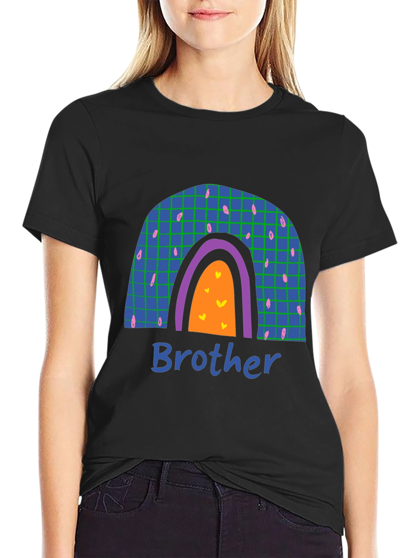 Black Brother Rainbow Graphic T-Shirt view 2