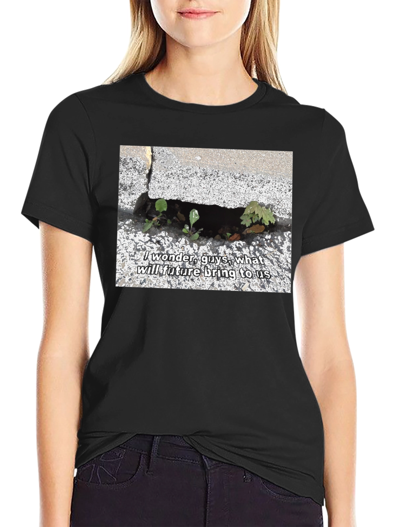 Nature-Inspired Graphic Tee - 'Future' Design - 2