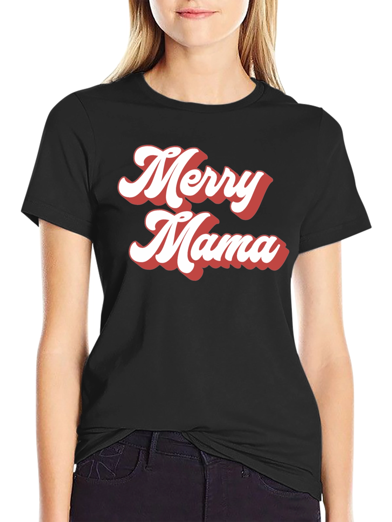 Merry Mama Retro Graphic Tee - 2