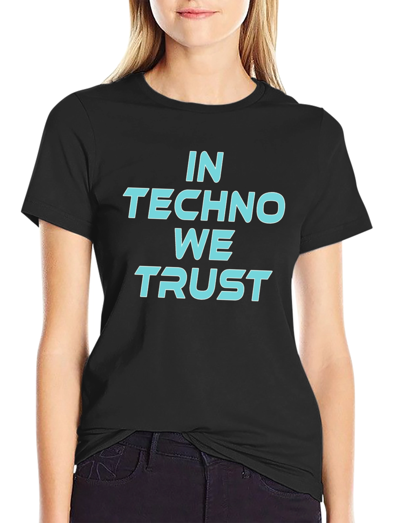 Black In Techno We Trust Graphic Tee view 2