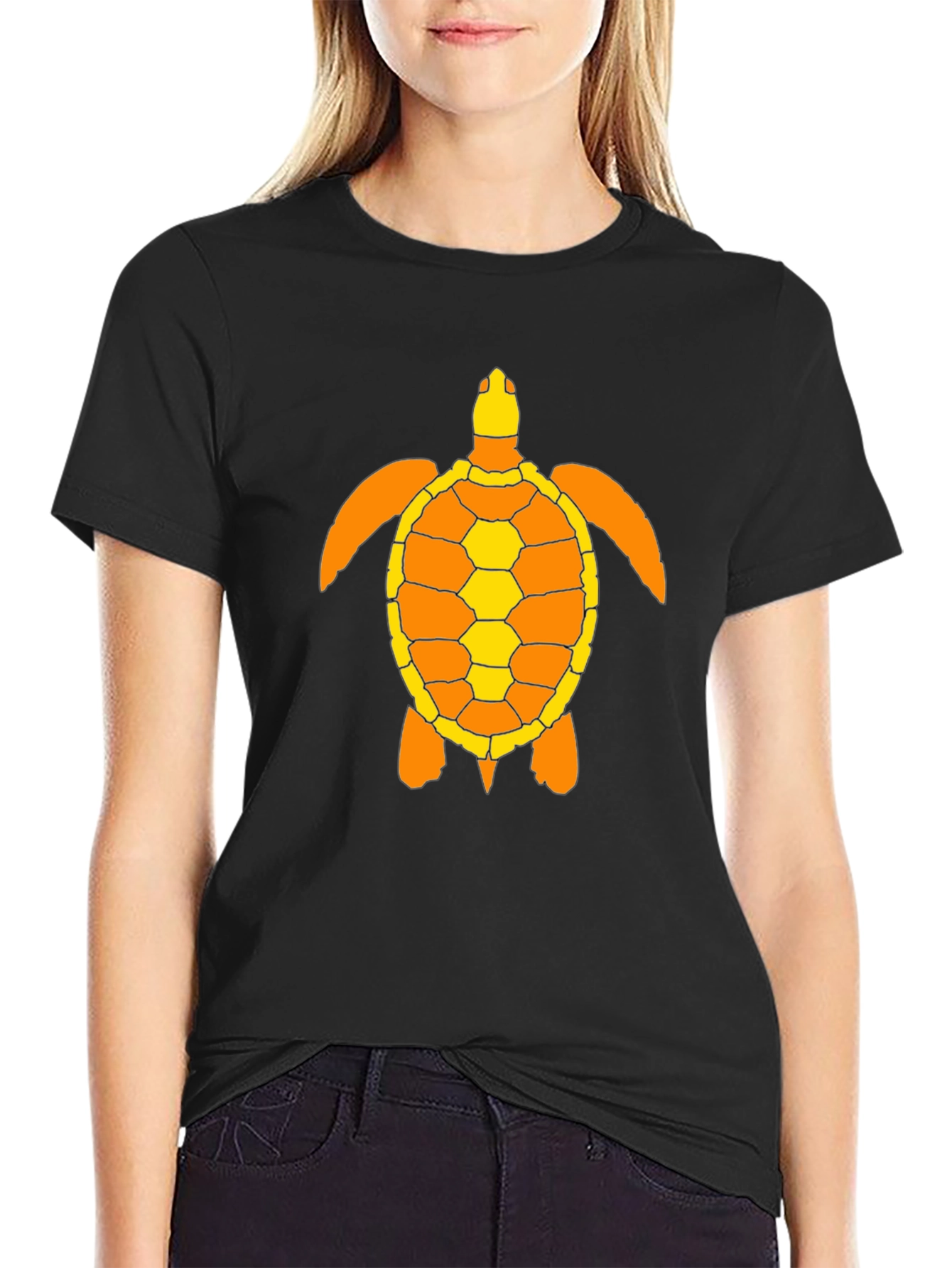 Black Turtle Graphic Tee - Stylish Casual Comfort view 2