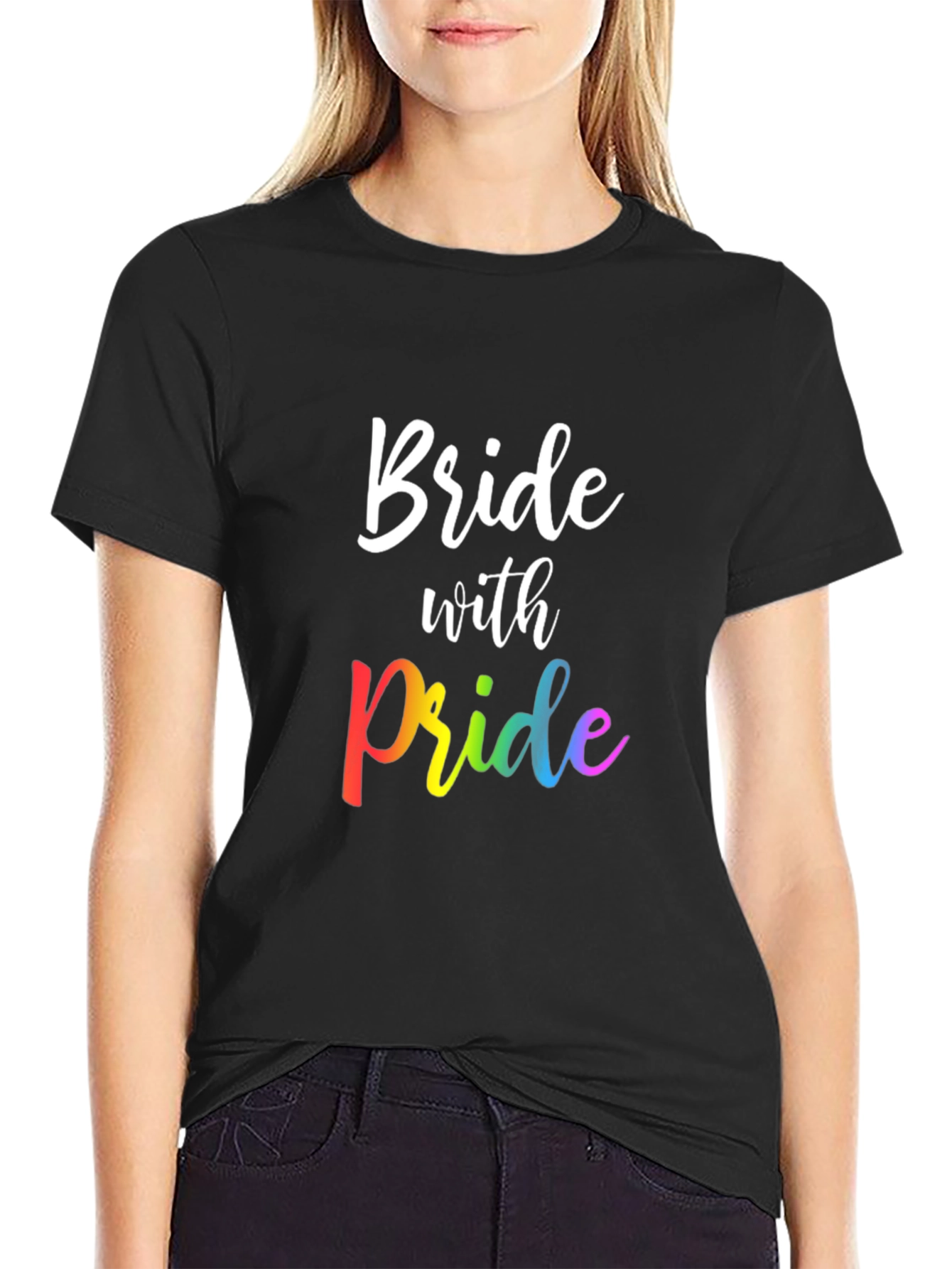 Black Bride with Pride T-Shirt view 2