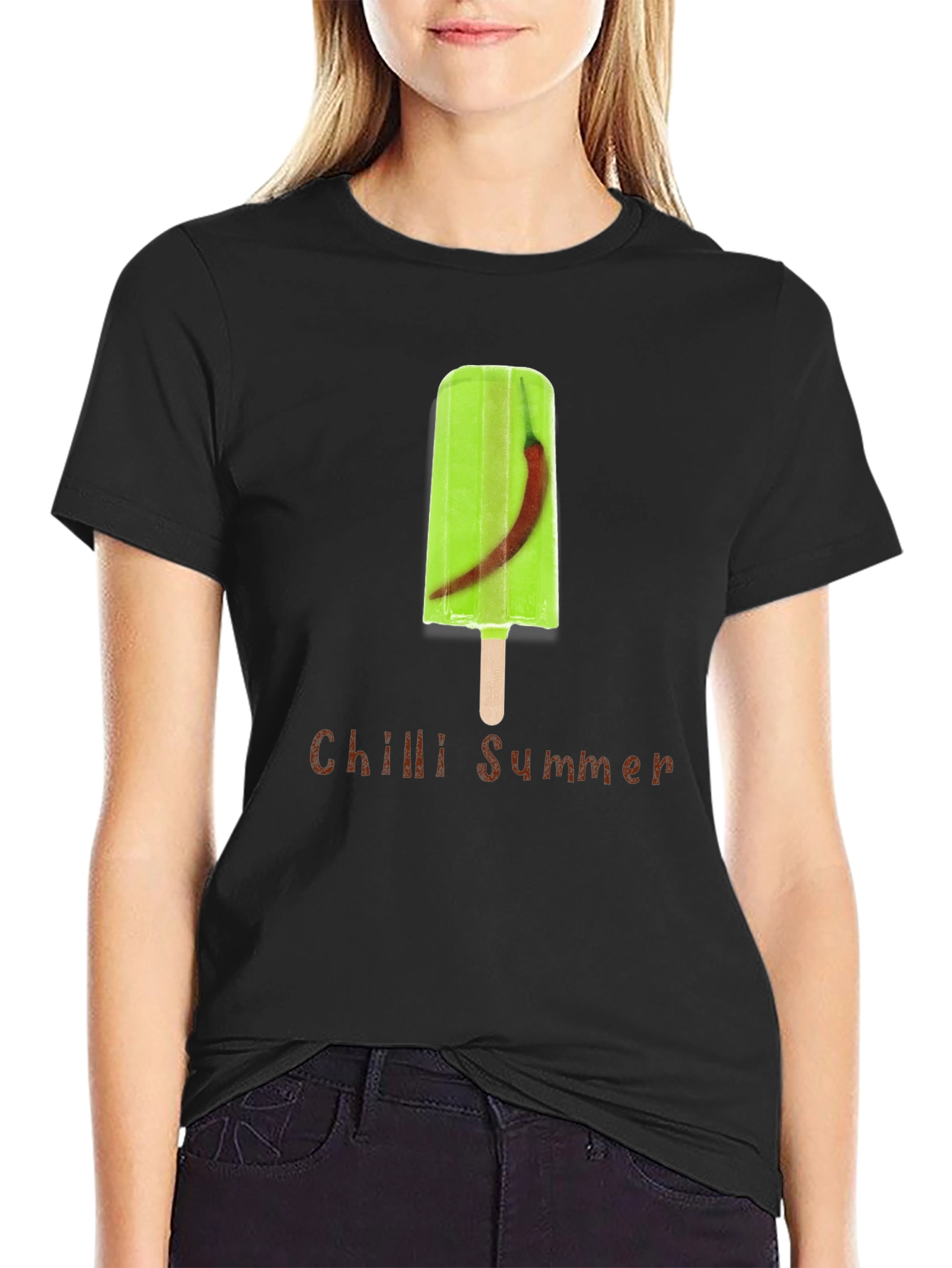 Black Chilli Summer Graphic T-Shirt view 2