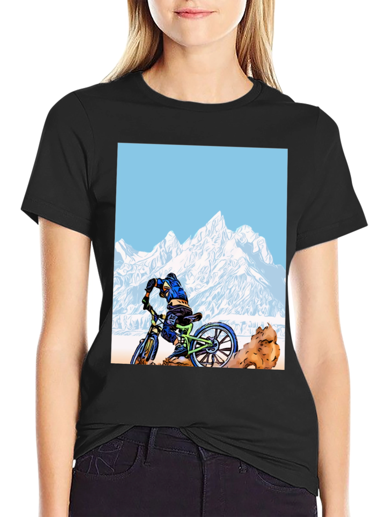 Black Mountain Biker Graphic Tee view 2
