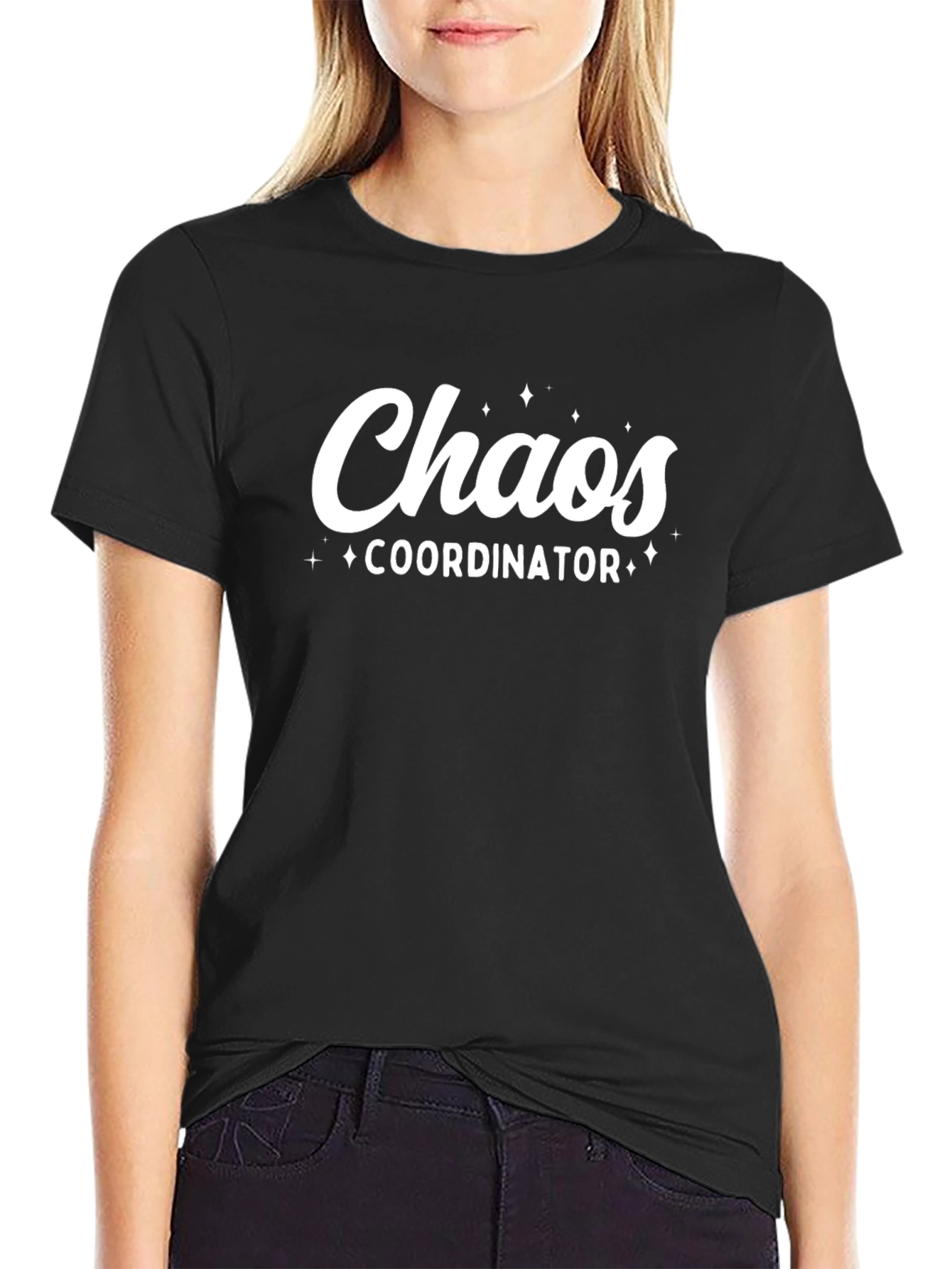 Black Chaos Coordinator Graphic Tee - Soft Cotton Blend view 2