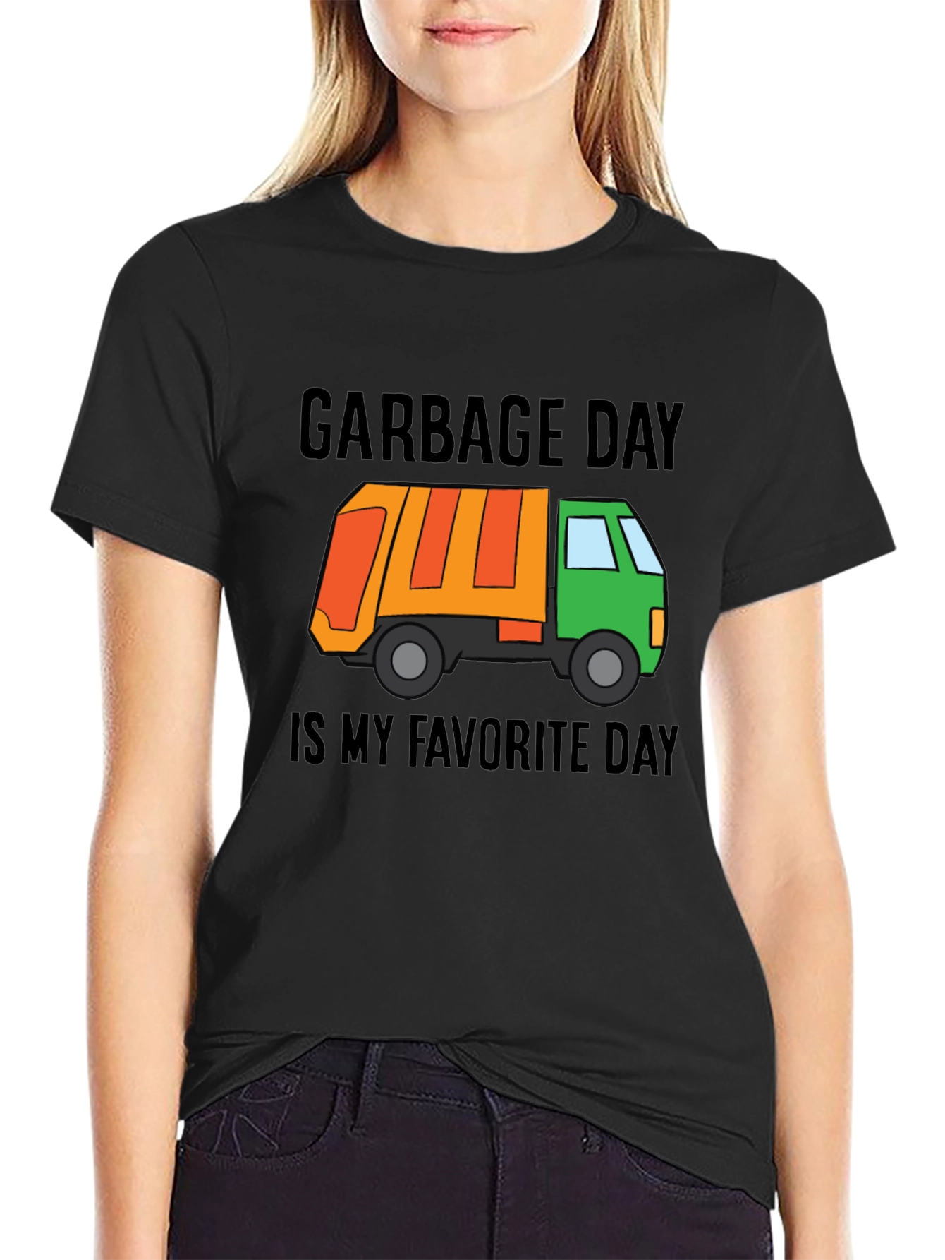 Black Garbage Day is My Favorite Day T-Shirt view 2