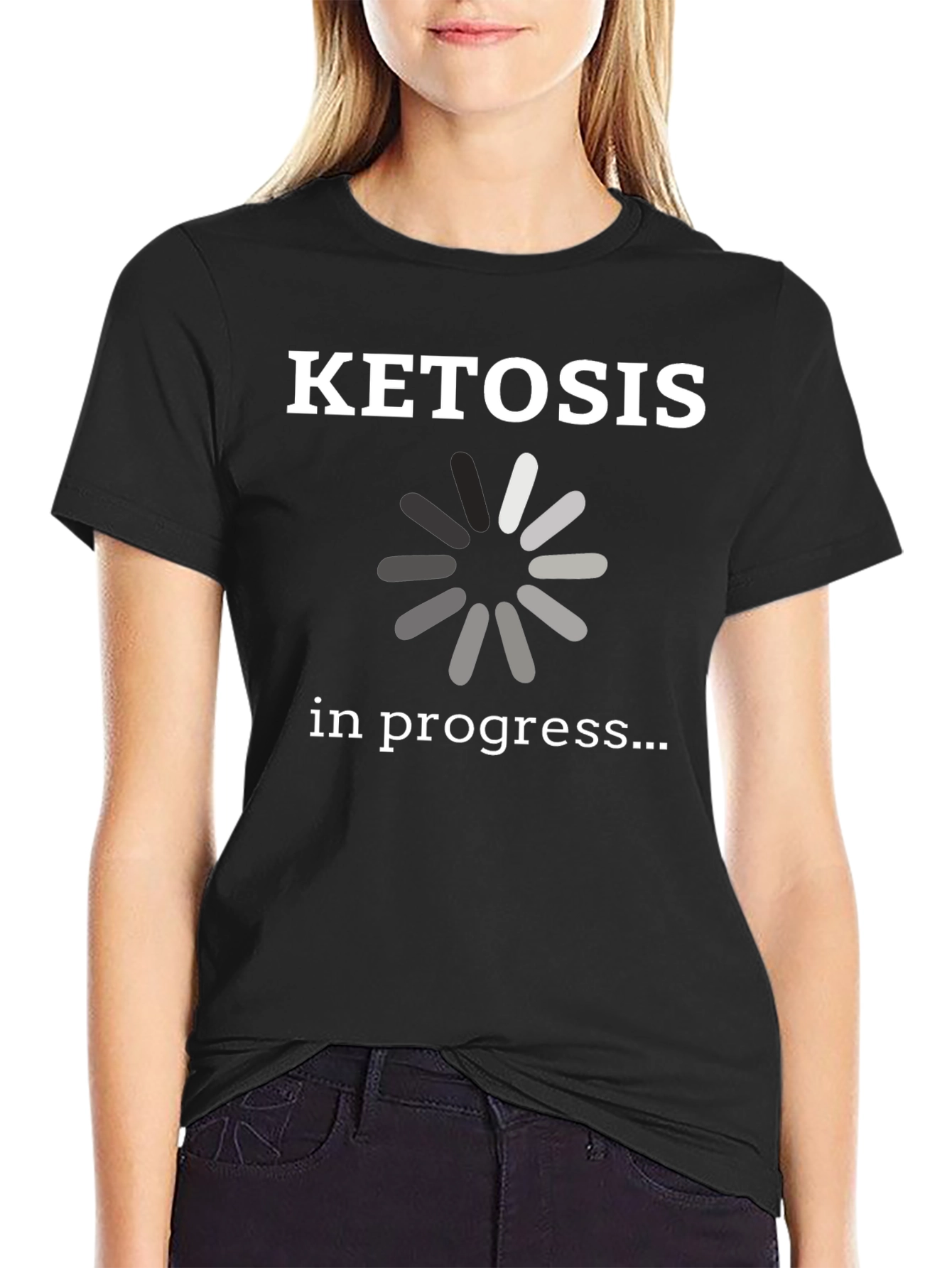 Black Ketosis in Progress Graphic T-Shirt view 2