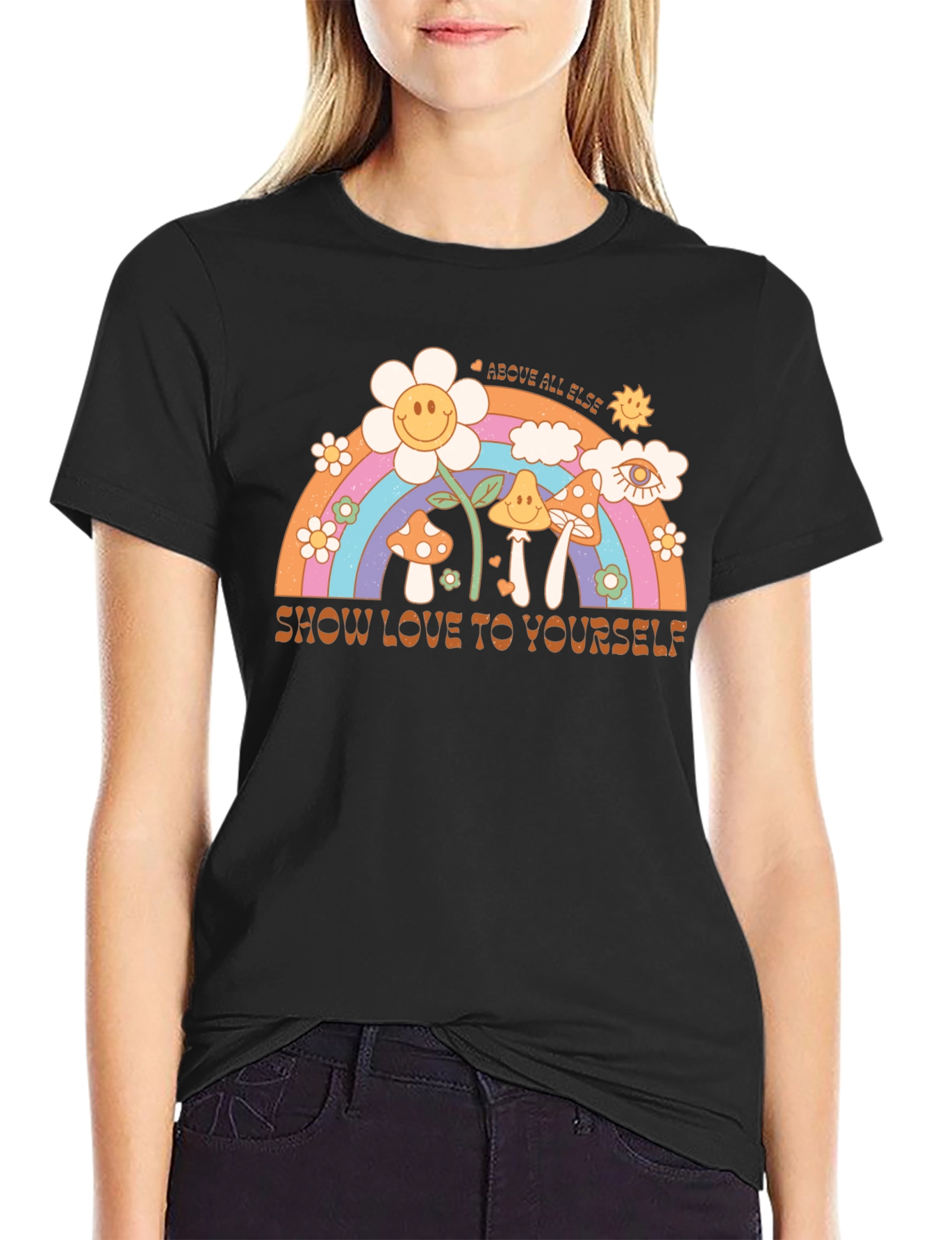 Black Show Love to Yourself Graphic Tee view 2