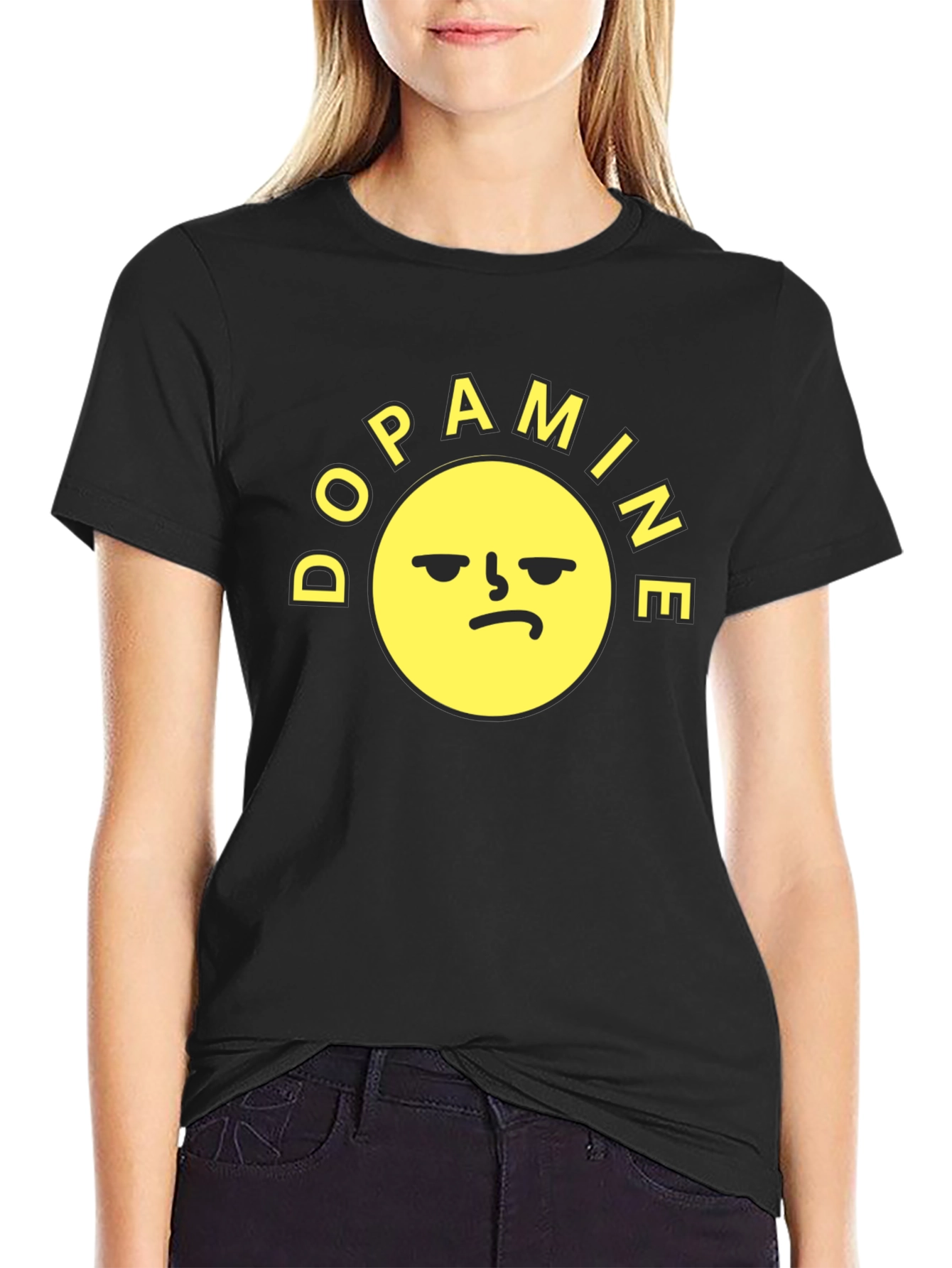 Black Dopamine Graphic T-Shirt - Express Your Mood! view 2