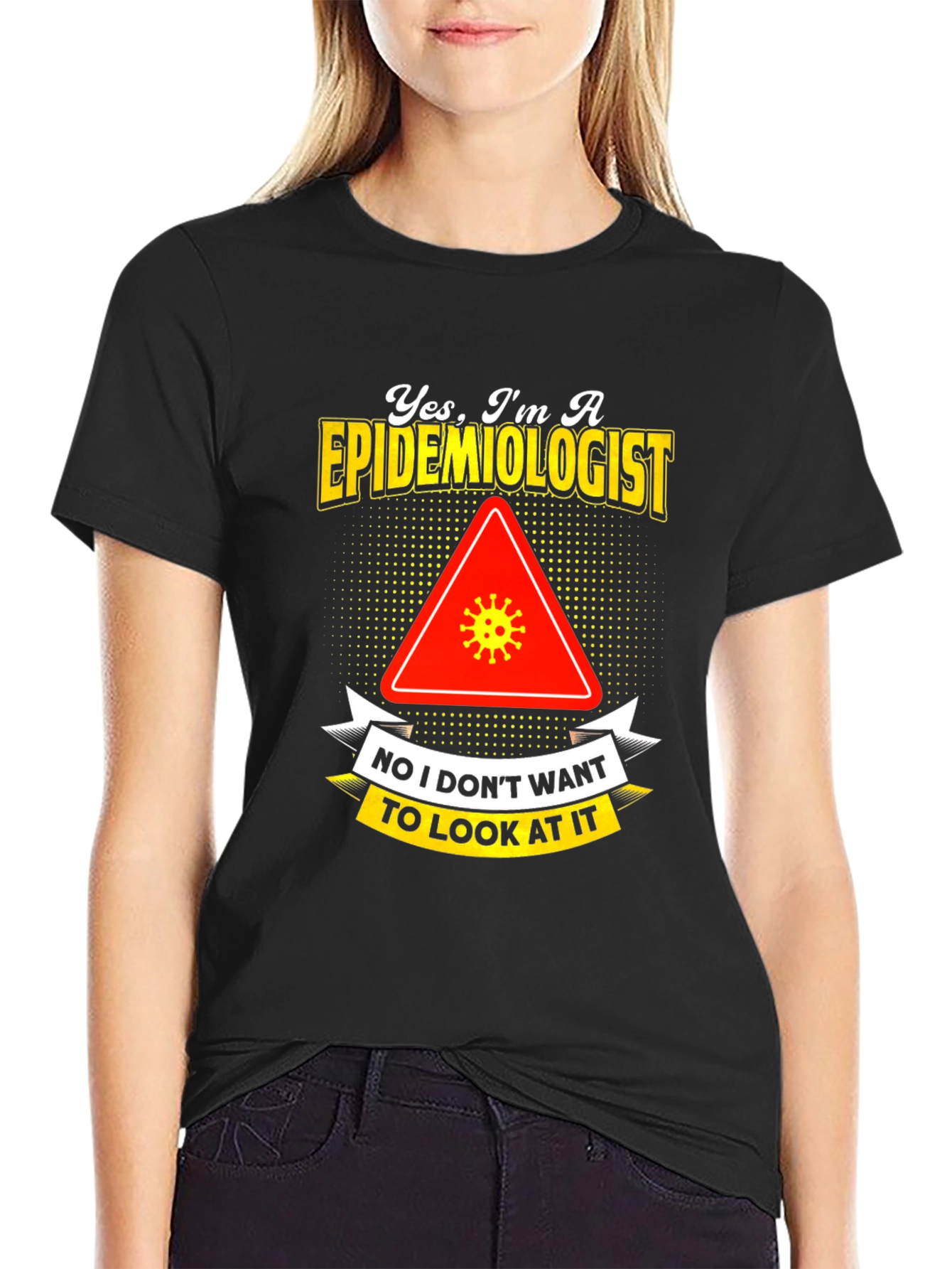 Black Epidemiologist Novelty Graphic T-Shirt view 2