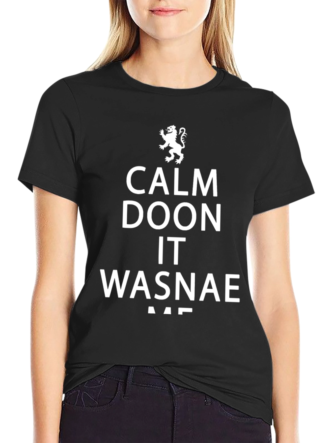 Black Calm Doon It Wasnae Me T-Shirt view 2
