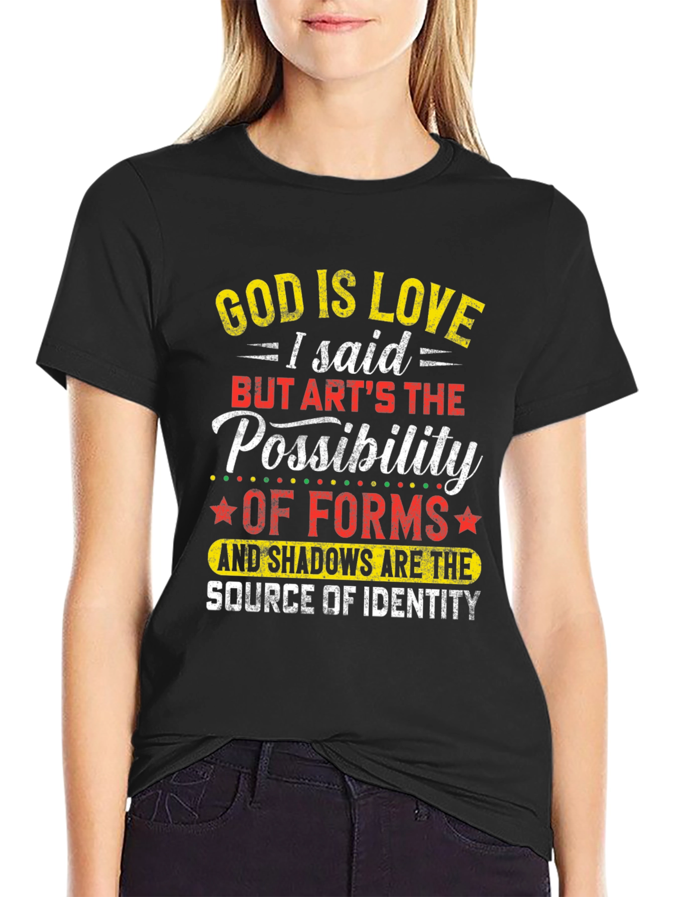 Black God is Love Graphic T-Shirt view 2