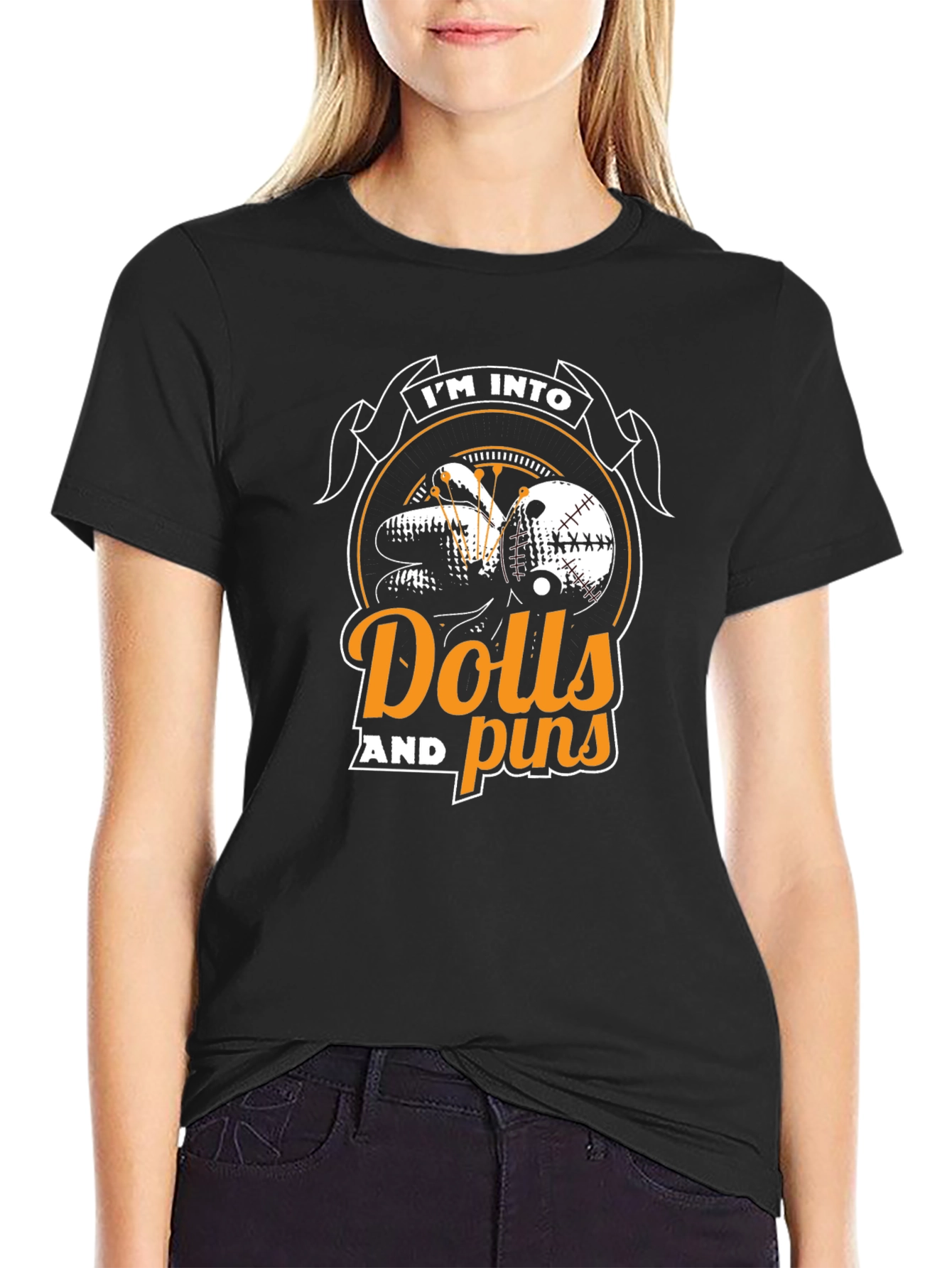 I'm Into Dolls and Pins Black T-Shirt - 2