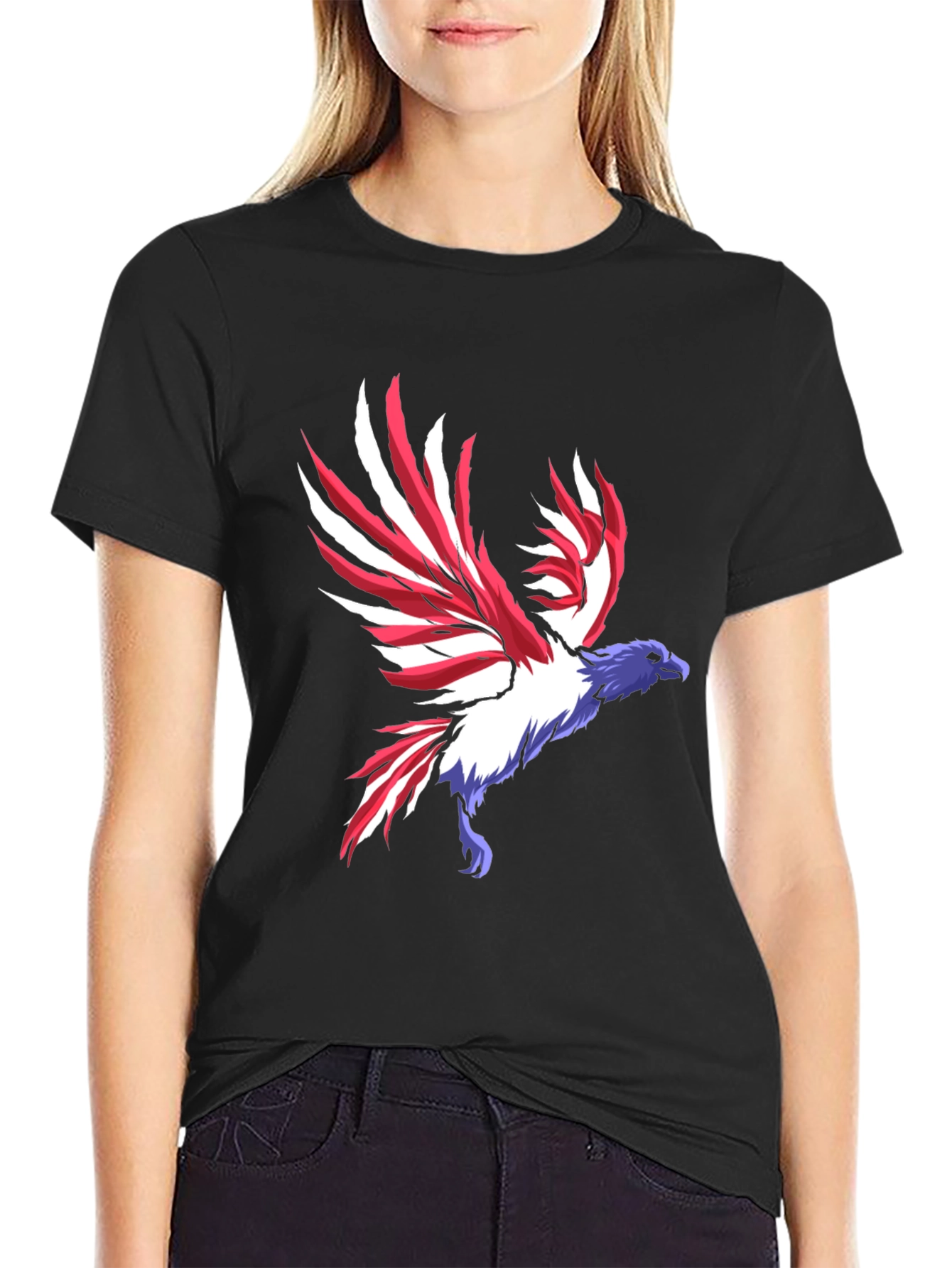 Black American Eagle Graphic Tee view 2