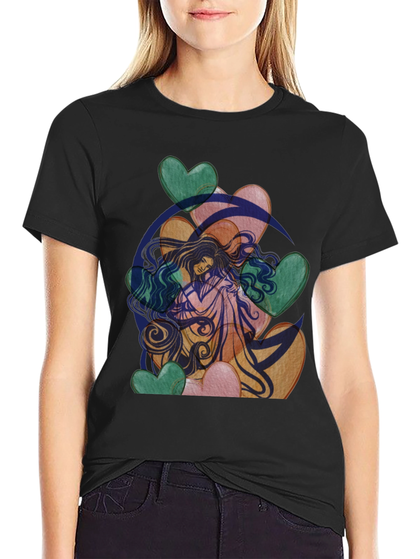 Black Heart & Soul Graphic Tee - Stylish Comfort view 2