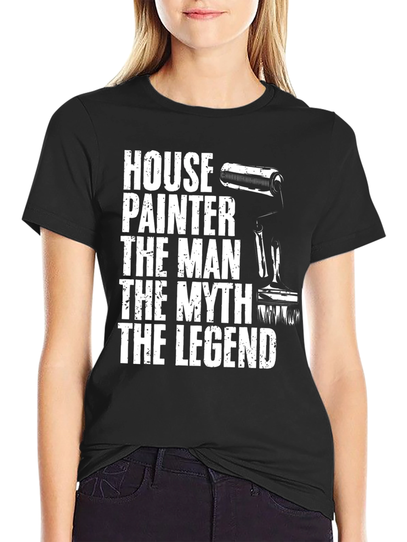 Black House Painter The Man The Myth The Legend T-Shirt view 2