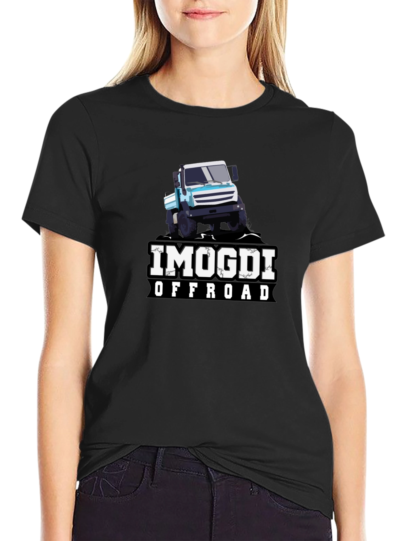 Black IMOGDI Offroad Graphic Tee - Black view 2