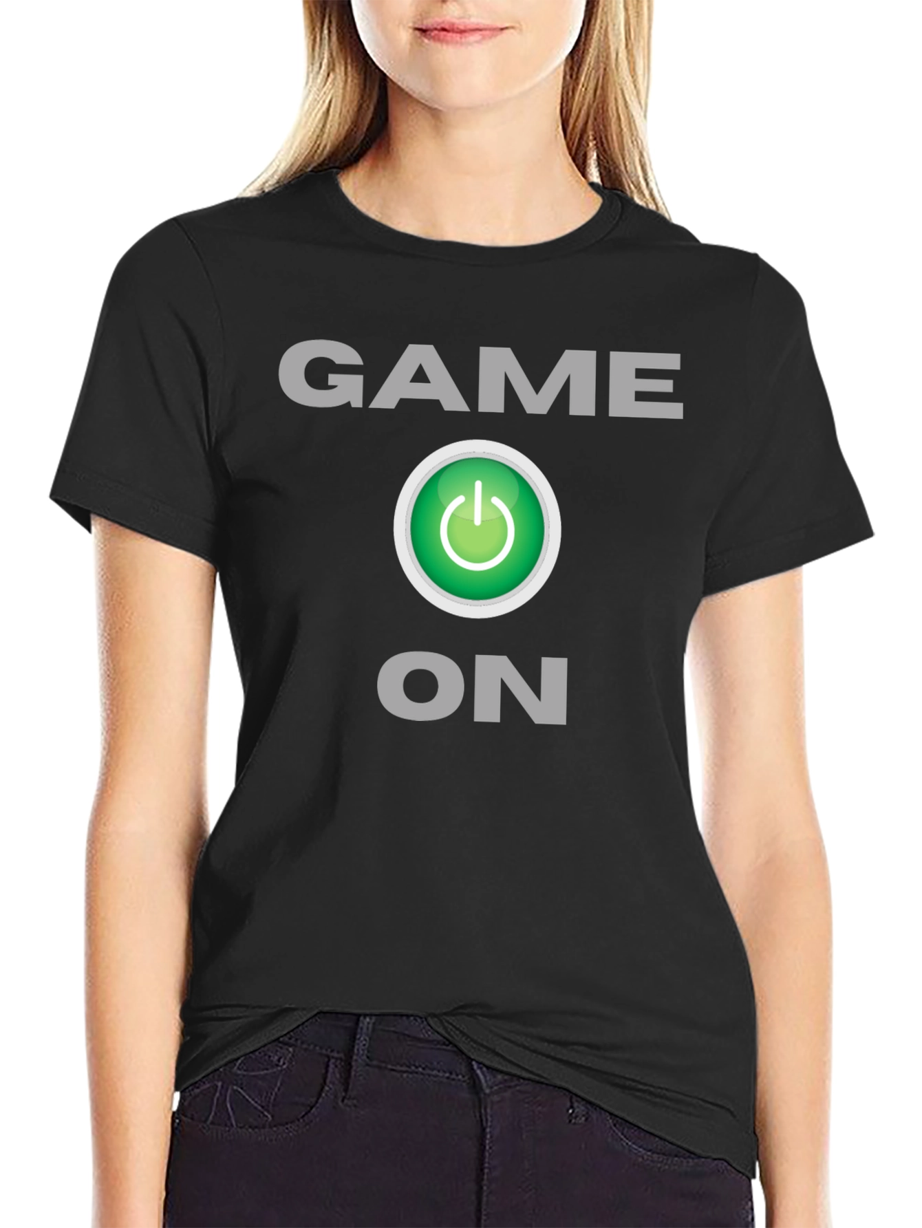 Black Game On Graphic T-Shirt - Gamer Style view 2