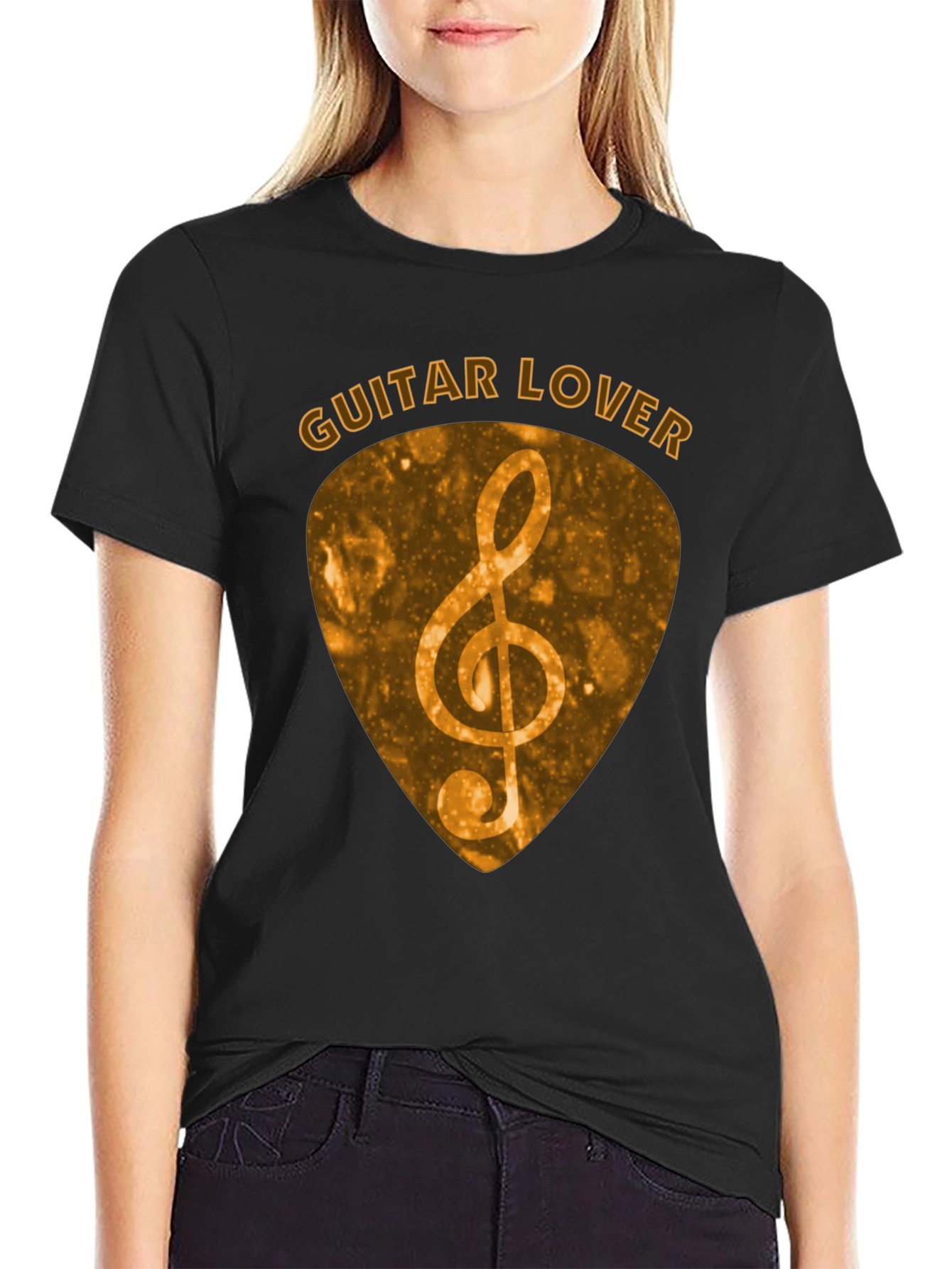 Guitar Lover Treble Clef Music T-Shirt - 2