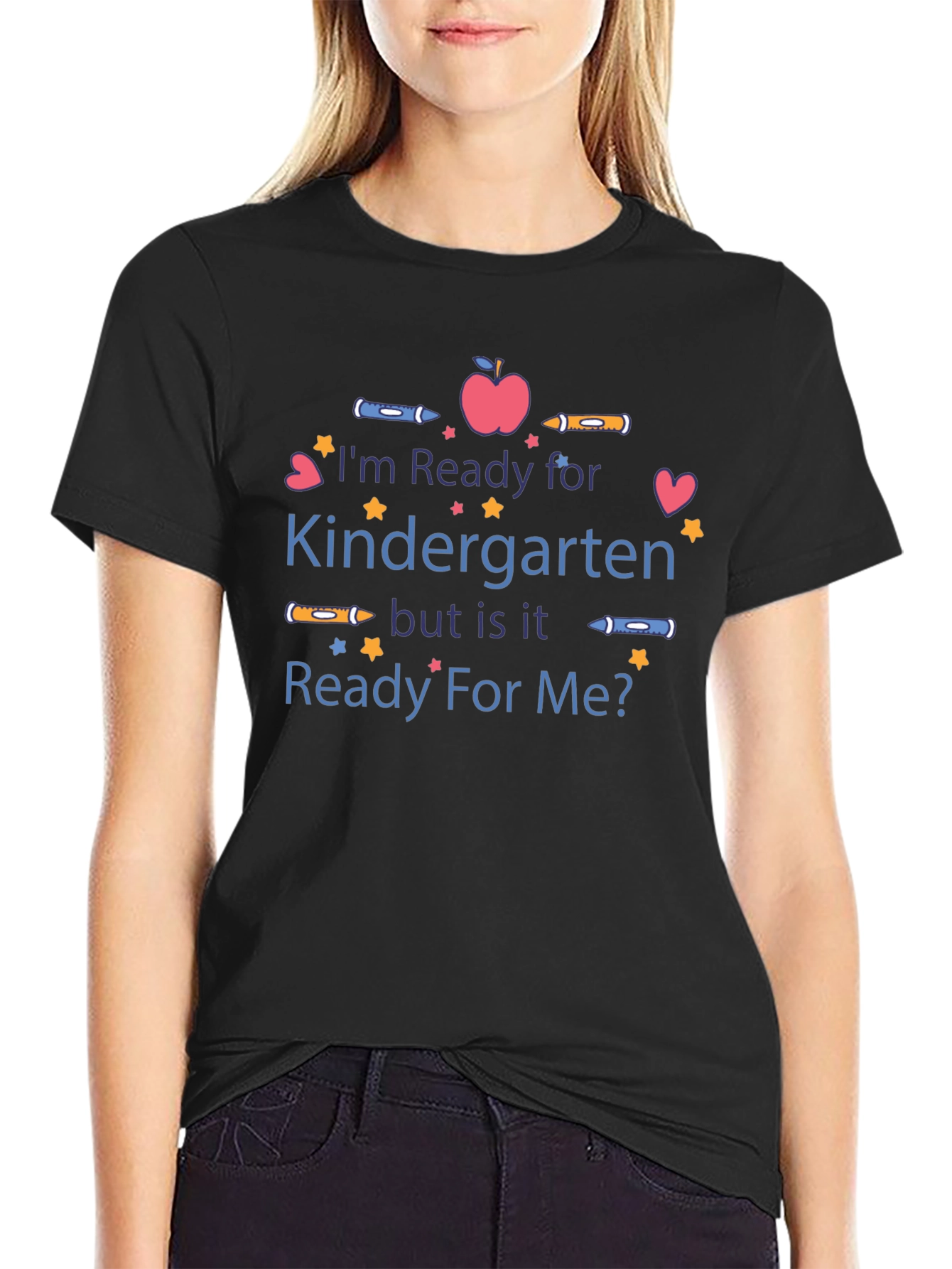 Black Ready for Kindergarten Graphic Tee view 2