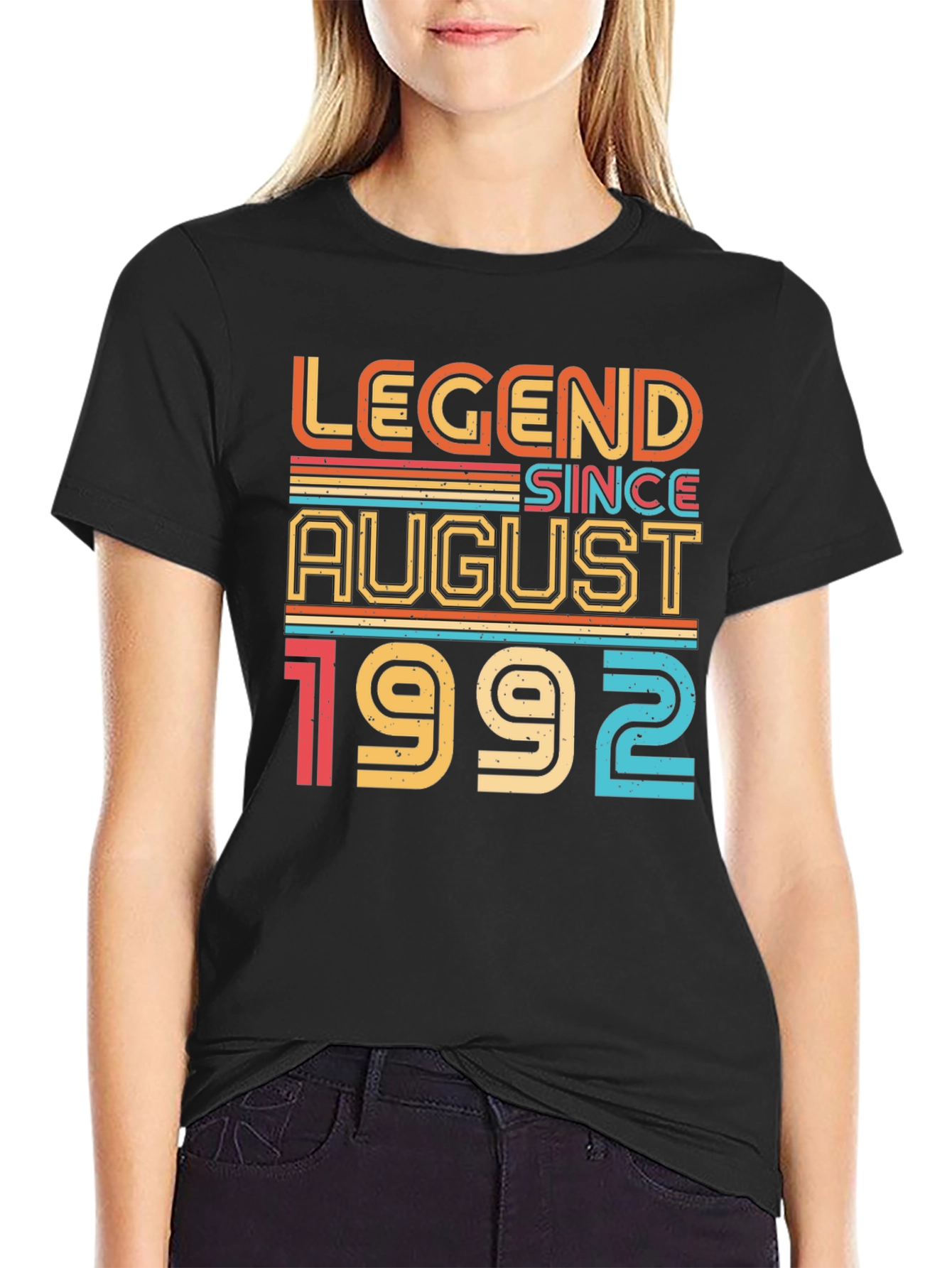 Black Legend Since August 1992 - Graphic T-Shirt view 2