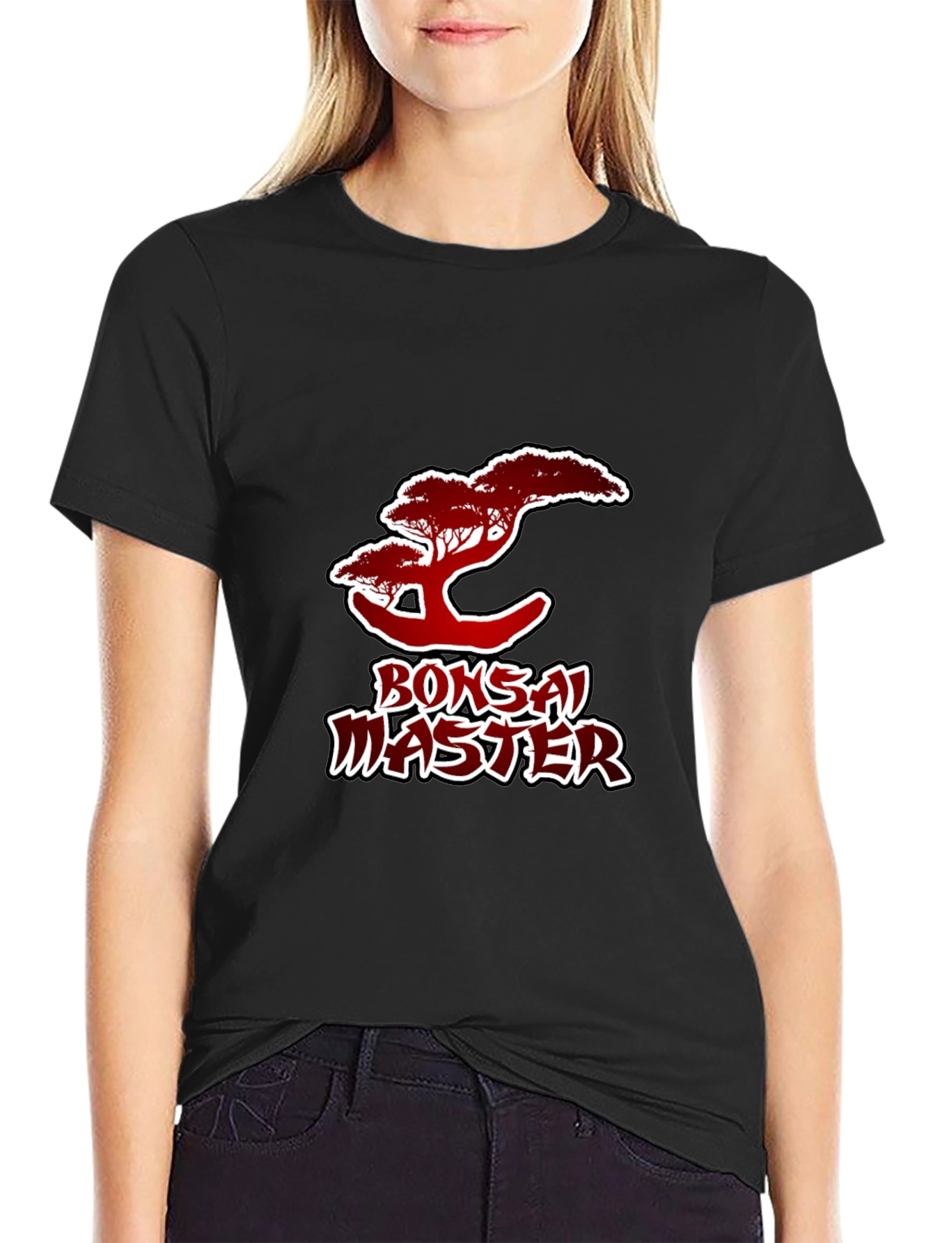 Black Bonsai Master Graphic T-Shirt - Unique Design, Comfortable Fit view 2