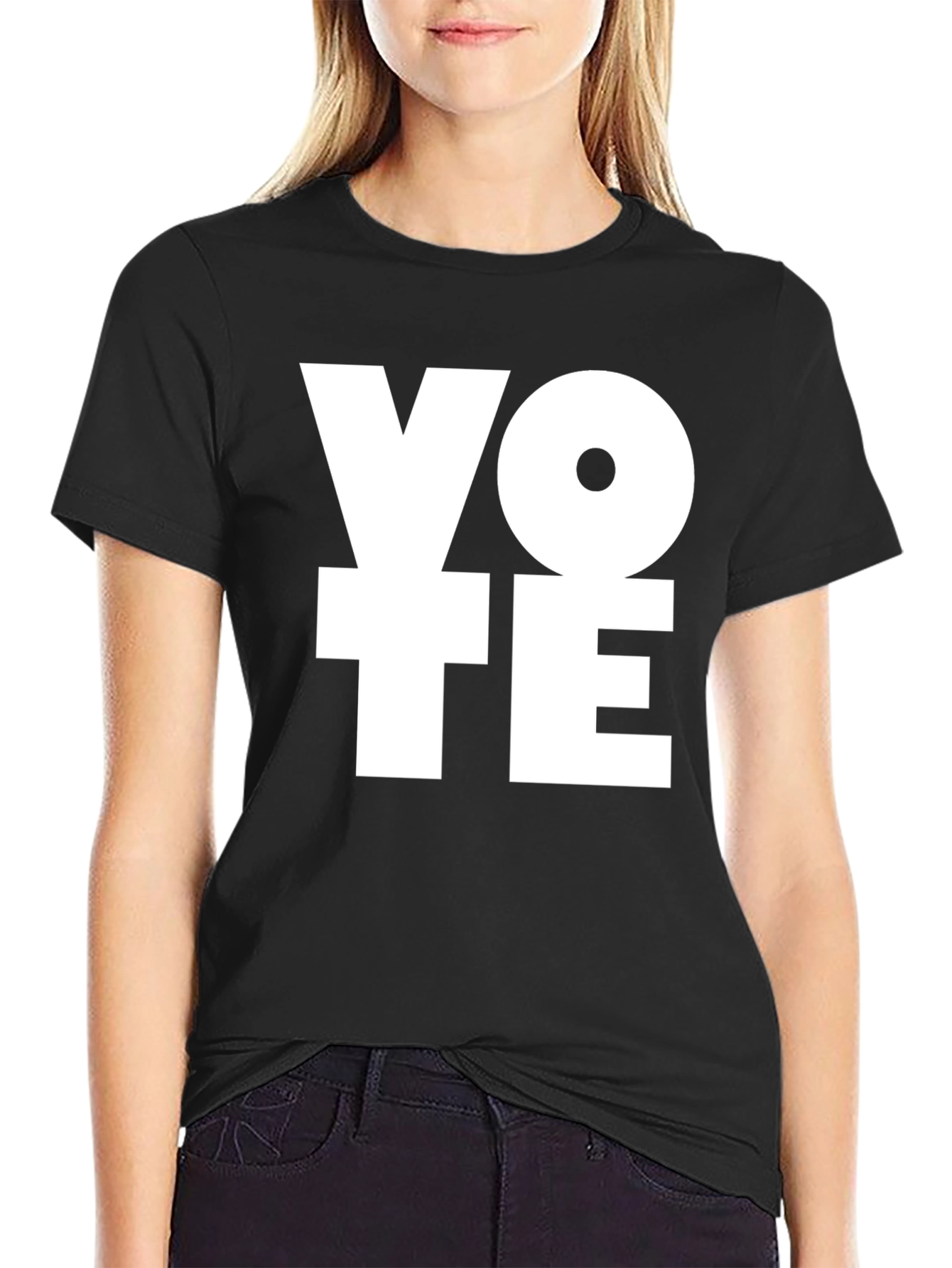 Black Vote Graphic Tee - Black Cotton view 2