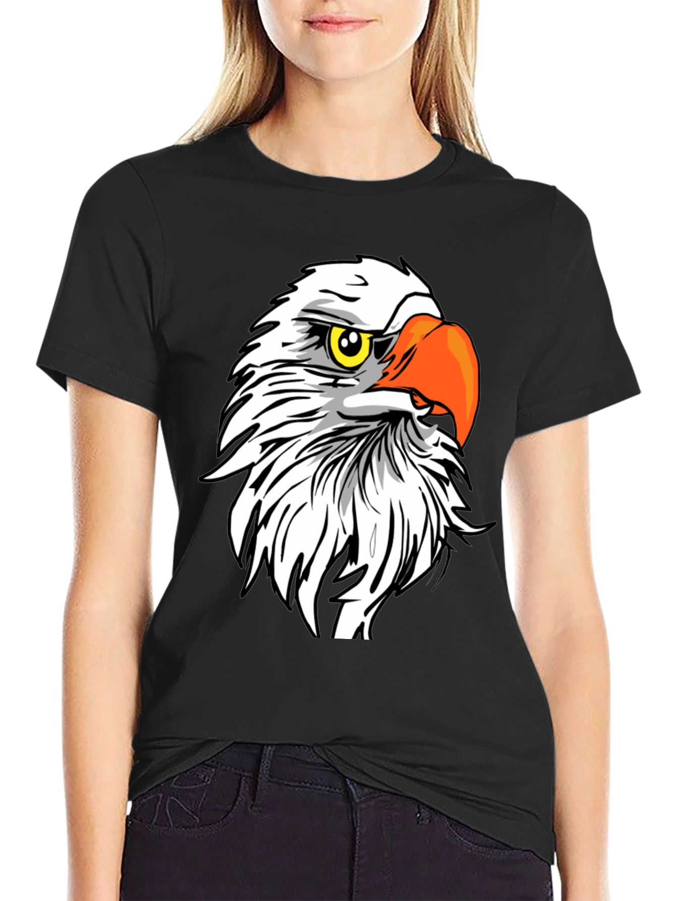 Black Eagle Graphic T-Shirt - Bold and Patriotic view 2