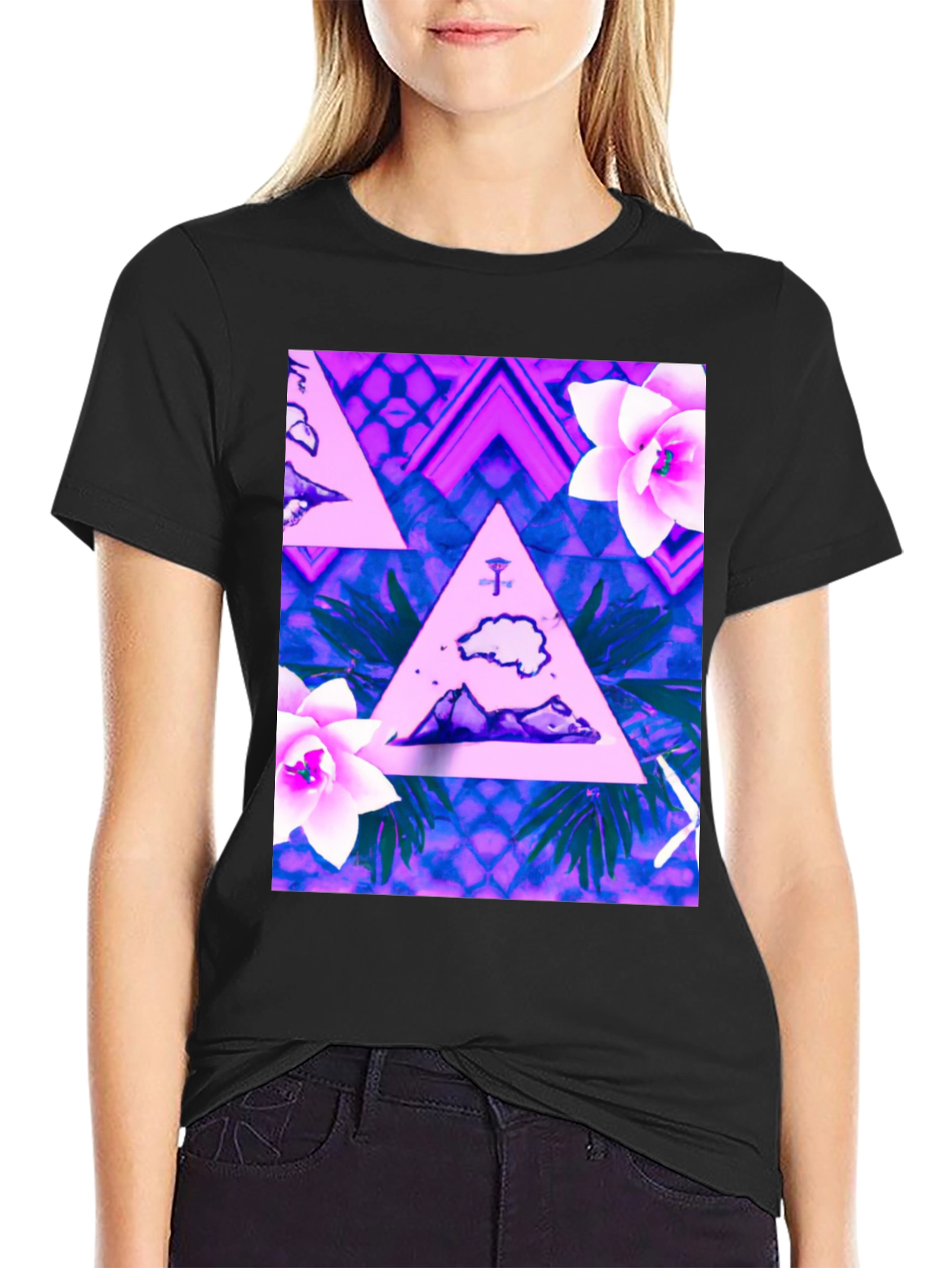 Tropical Triangle Graphic Tee - 2