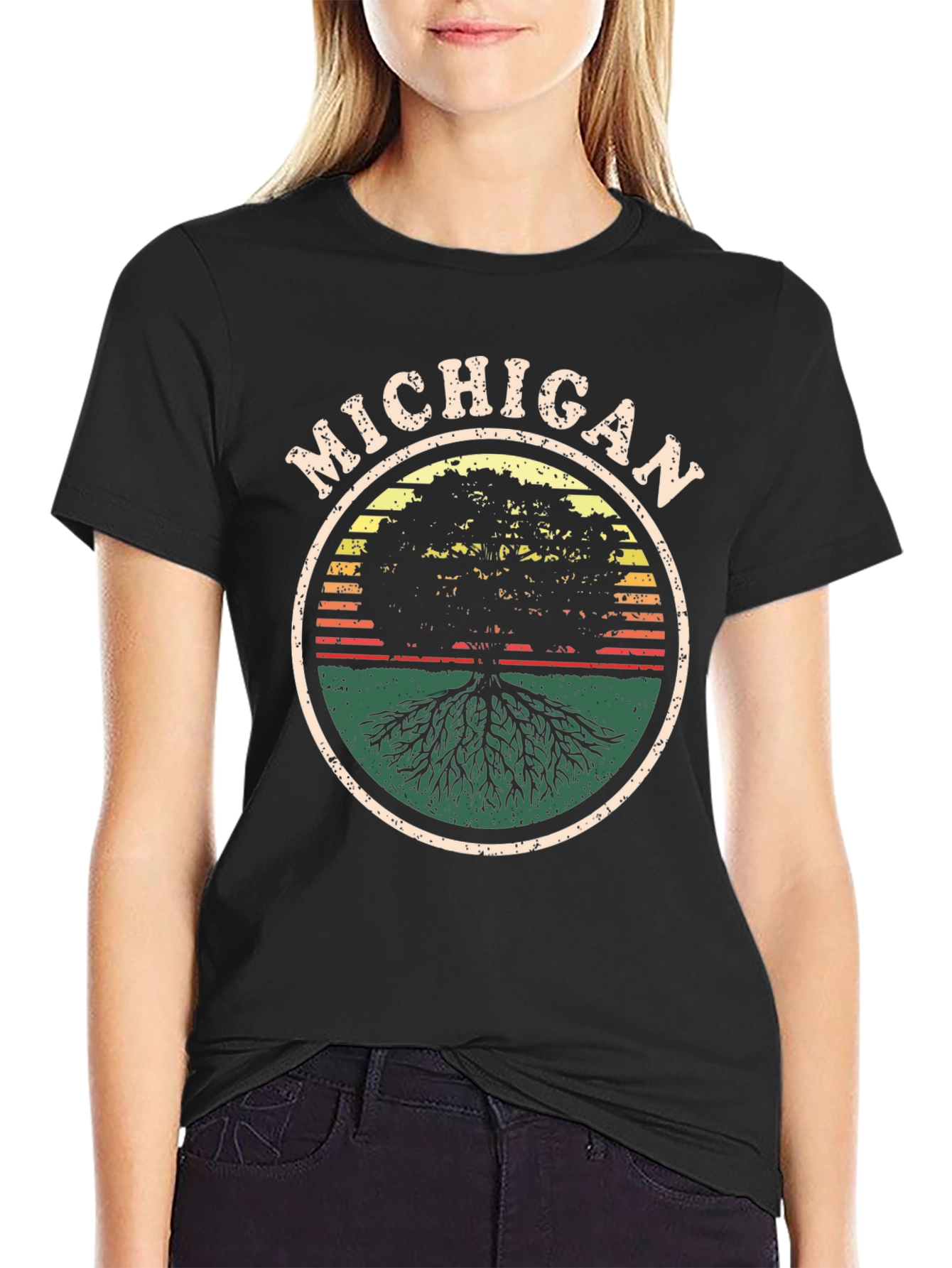 Michigan Tree Graphic T-Shirt - Nature Lover Tee - 2