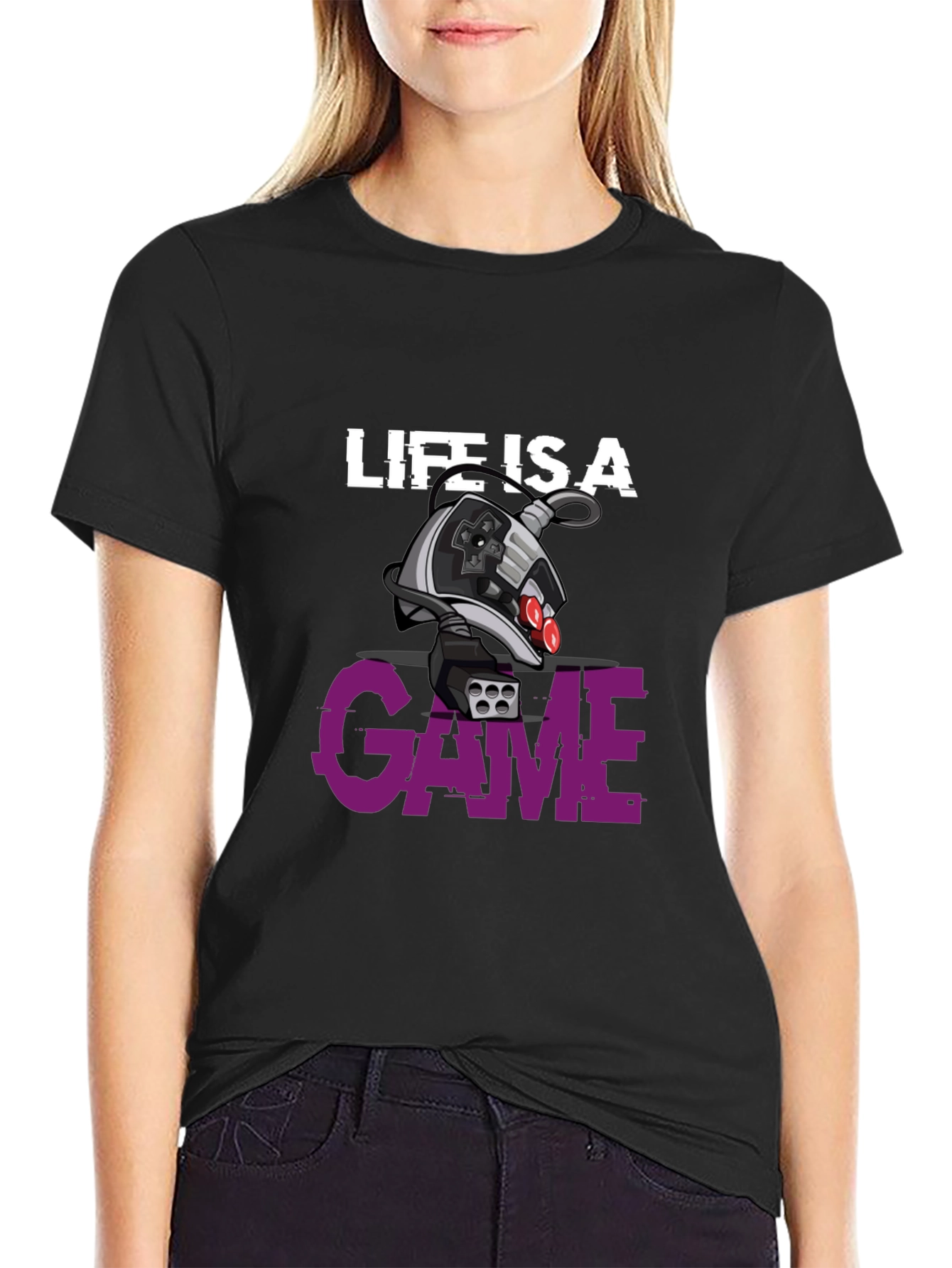Black Life is a Game T-Shirt view 2