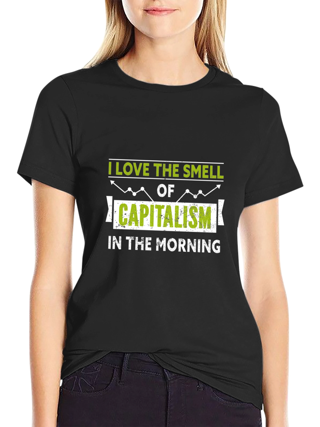 Black Capitalism T-Shirt - Love the Smell in the Morning! view 2