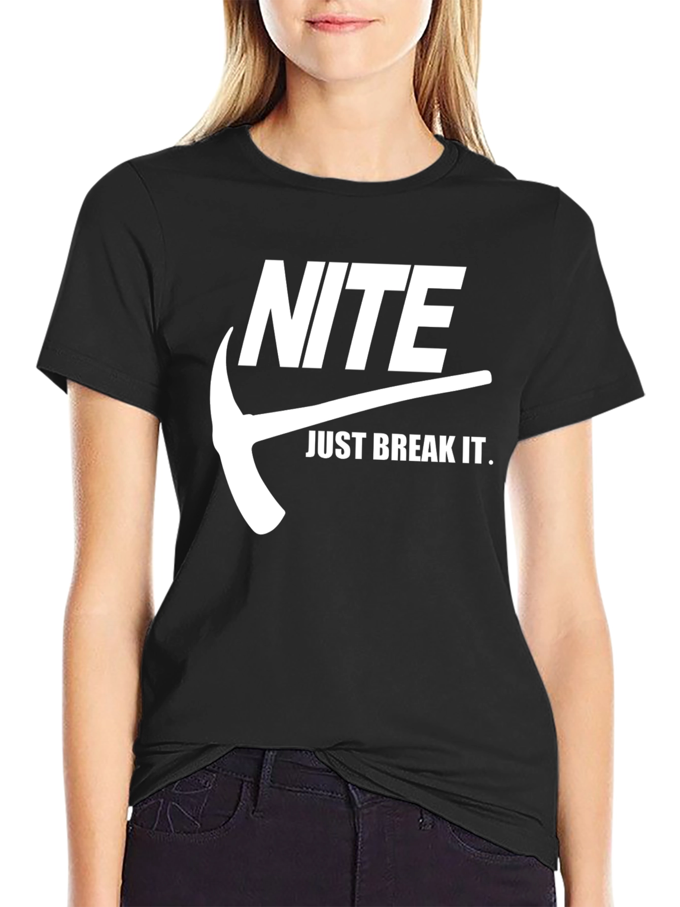 Black Nite Just Break It T-Shirt - Black view 2