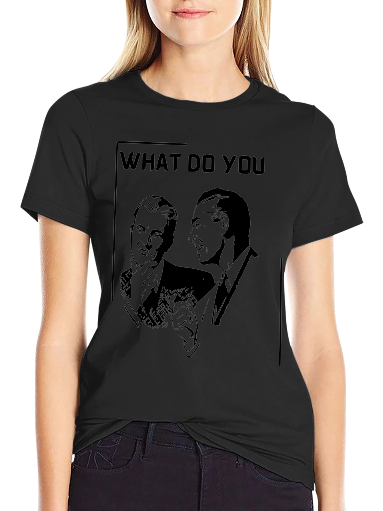 Black What Do You Meme T-Shirt Funny Graphic Tee view 2