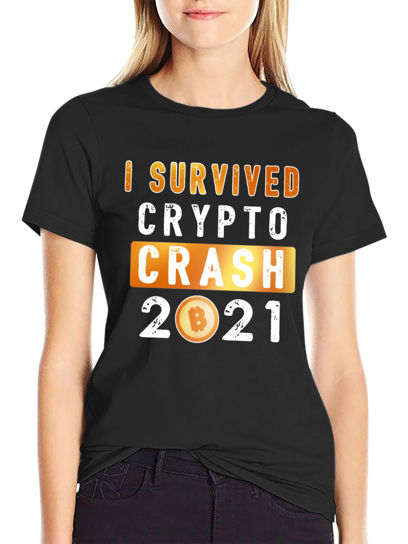 Black Crypto Crash 2021 T-Shirt view 2