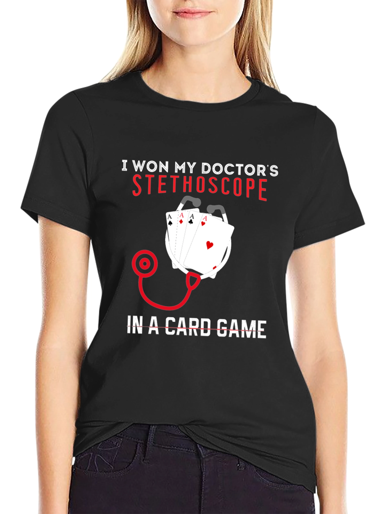 Doctor Stethoscope Card Game T-Shirt - 2
