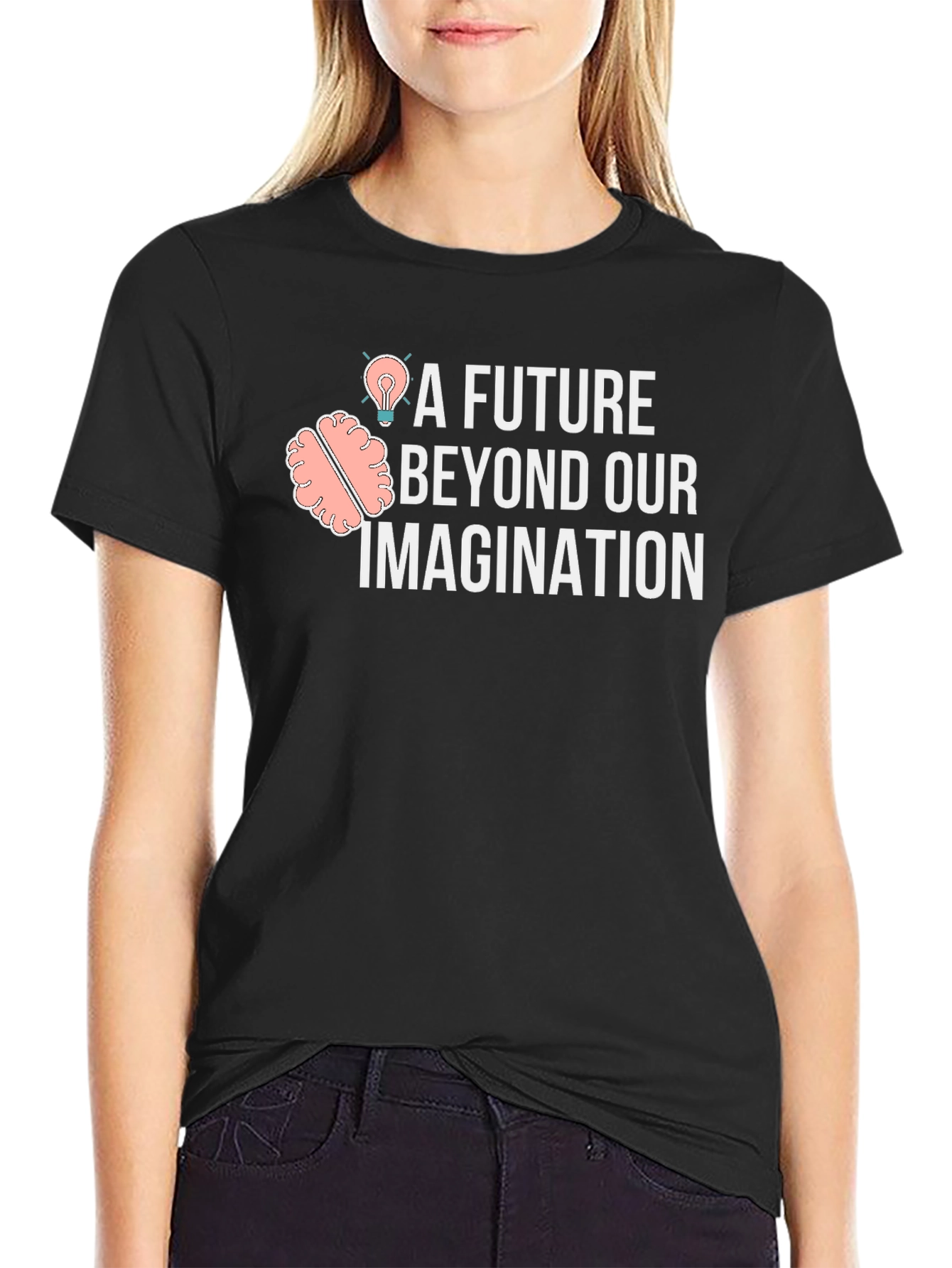 Black Future Beyond Imagination Graphic Tee view 2