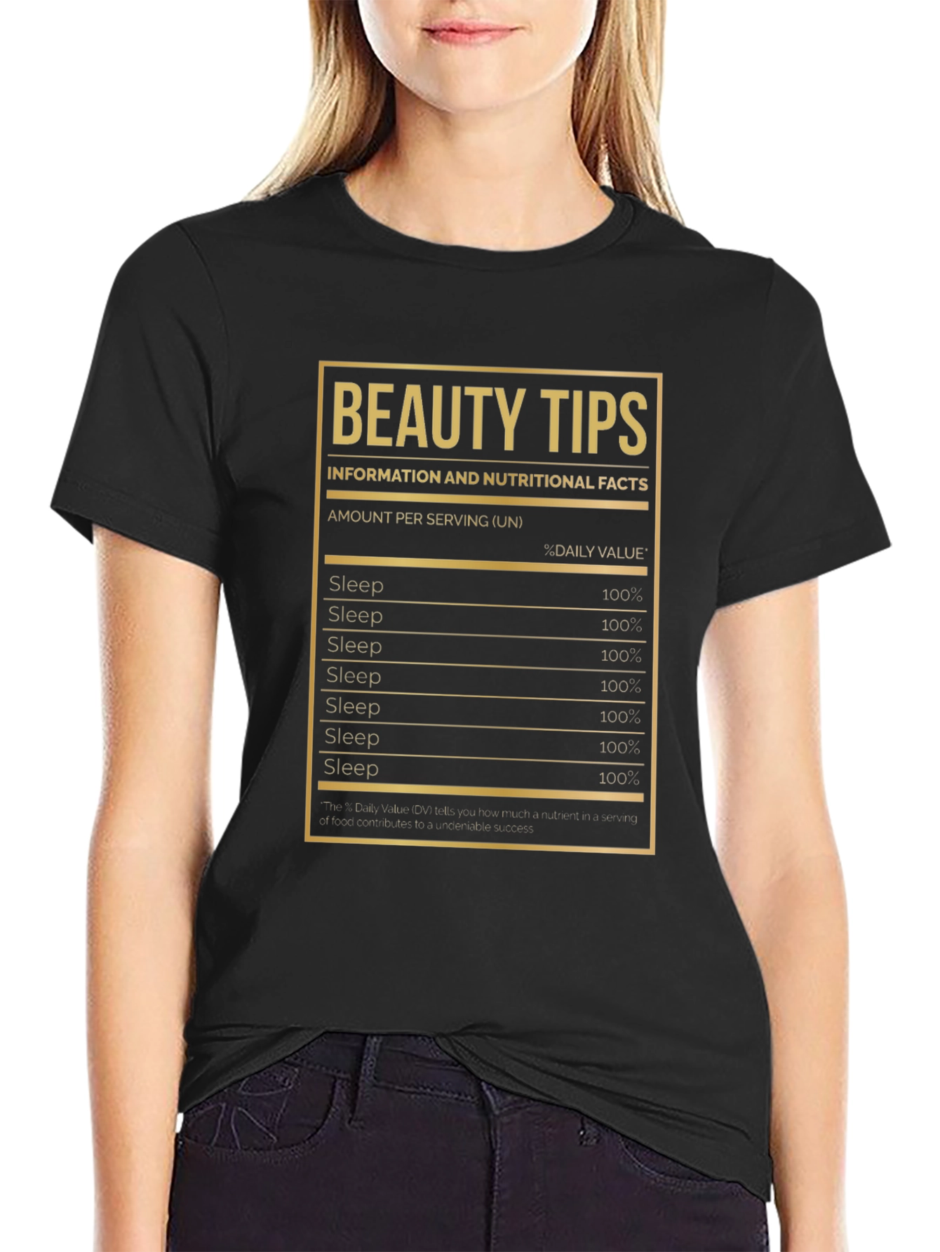 Black Beauty Tips Sleep T-Shirt view 2