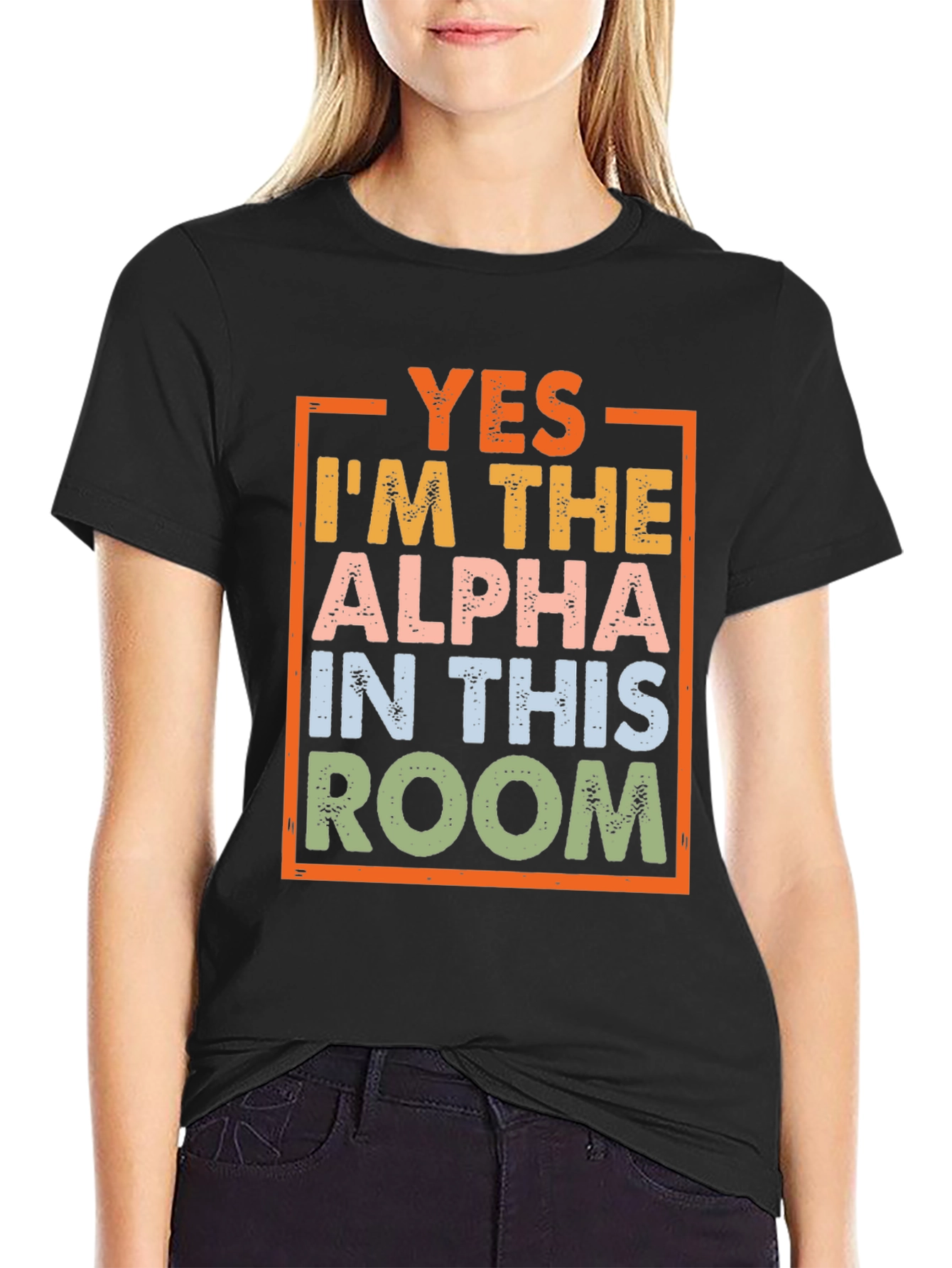 Black Alpha In This Room Graphic Tee view 2