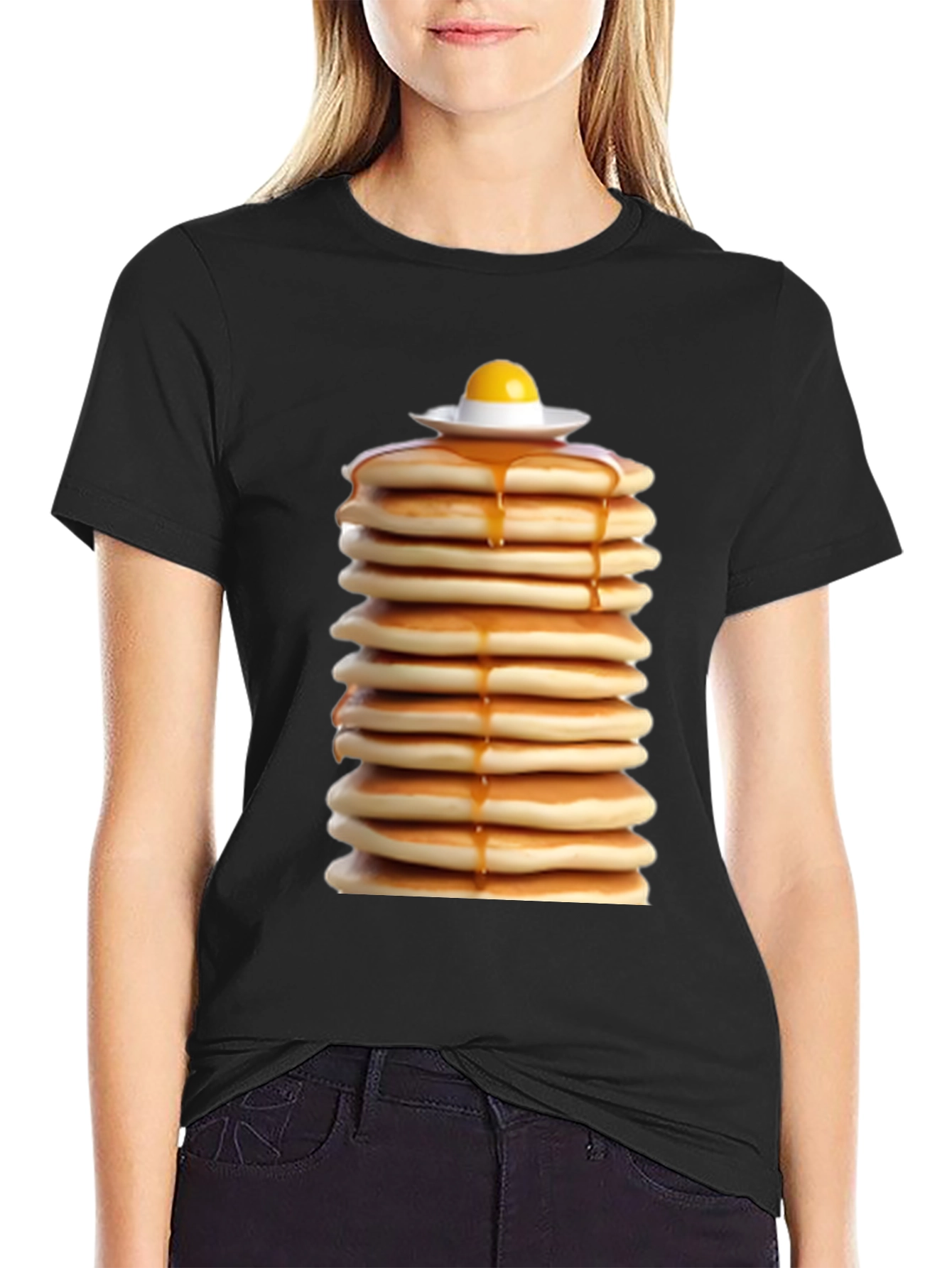 Pancake Stack Tee - Breakfast Food T-Shirt - 2