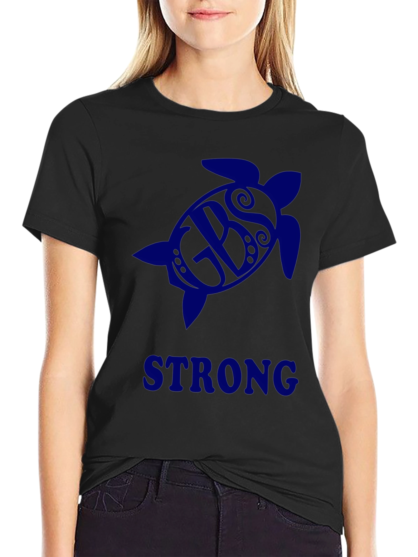 Black Turtle GBS Strong Black T-Shirt view 2
