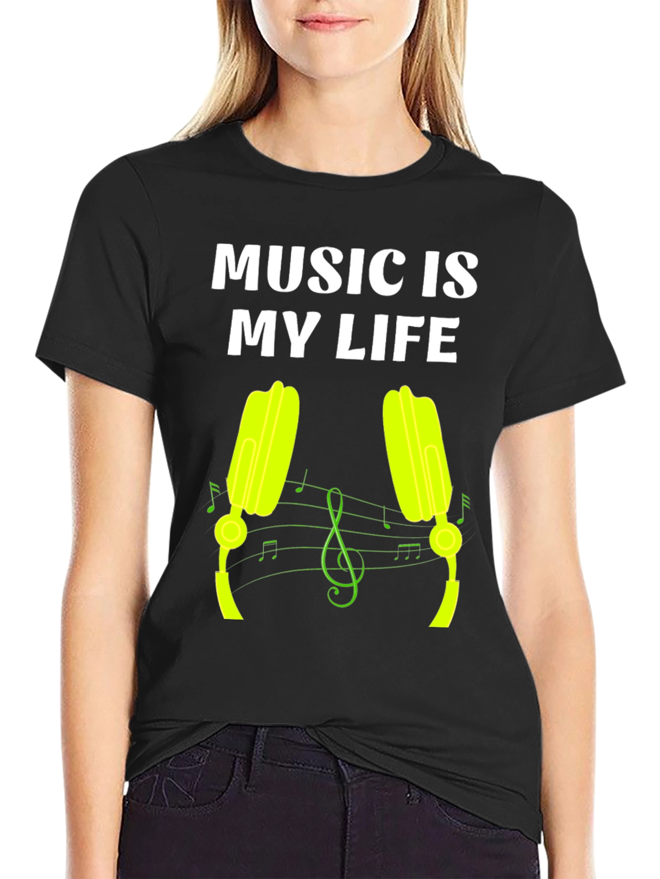 Black Music is My Life Graphic Tee view 2