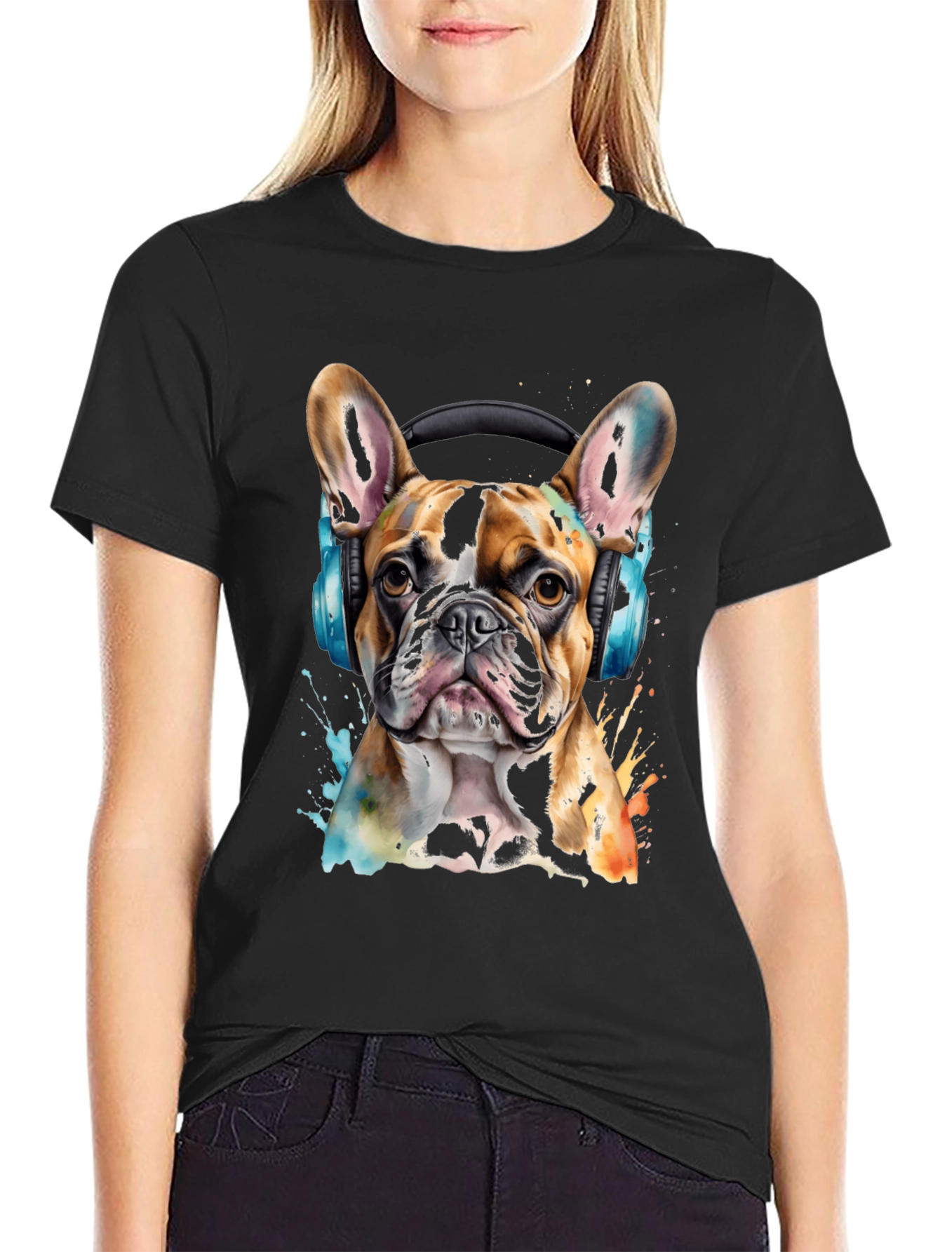 Black Bulldog DJ Graphic Tee view 2