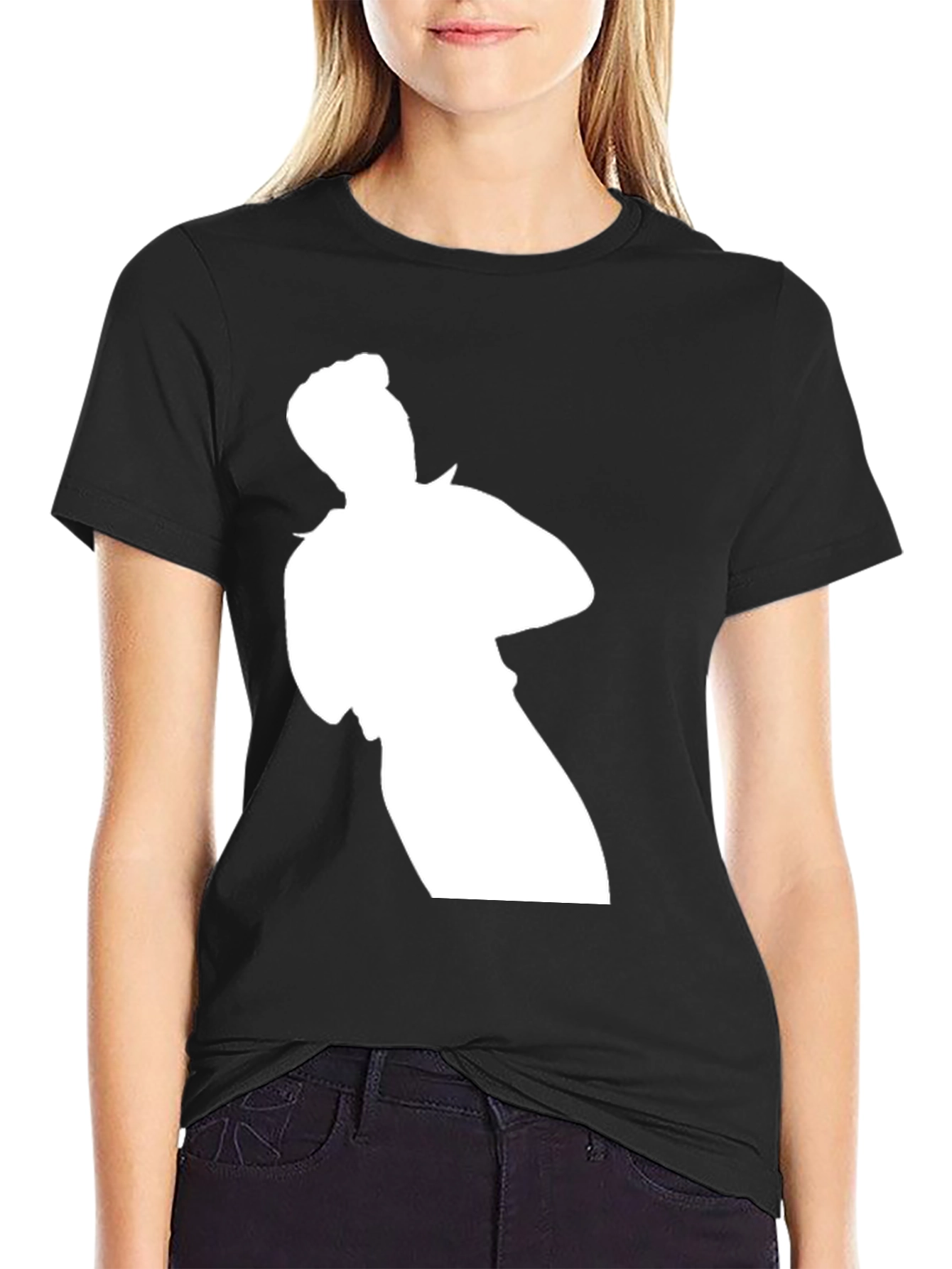 Black Silhouette Graphic T-Shirt view 2